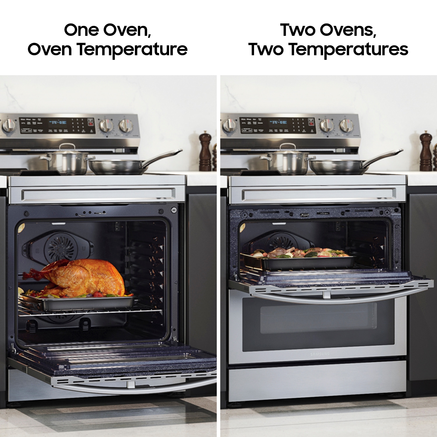 Samsung NE63A6751SS Double-Oven-Elec-Ranges - View #4