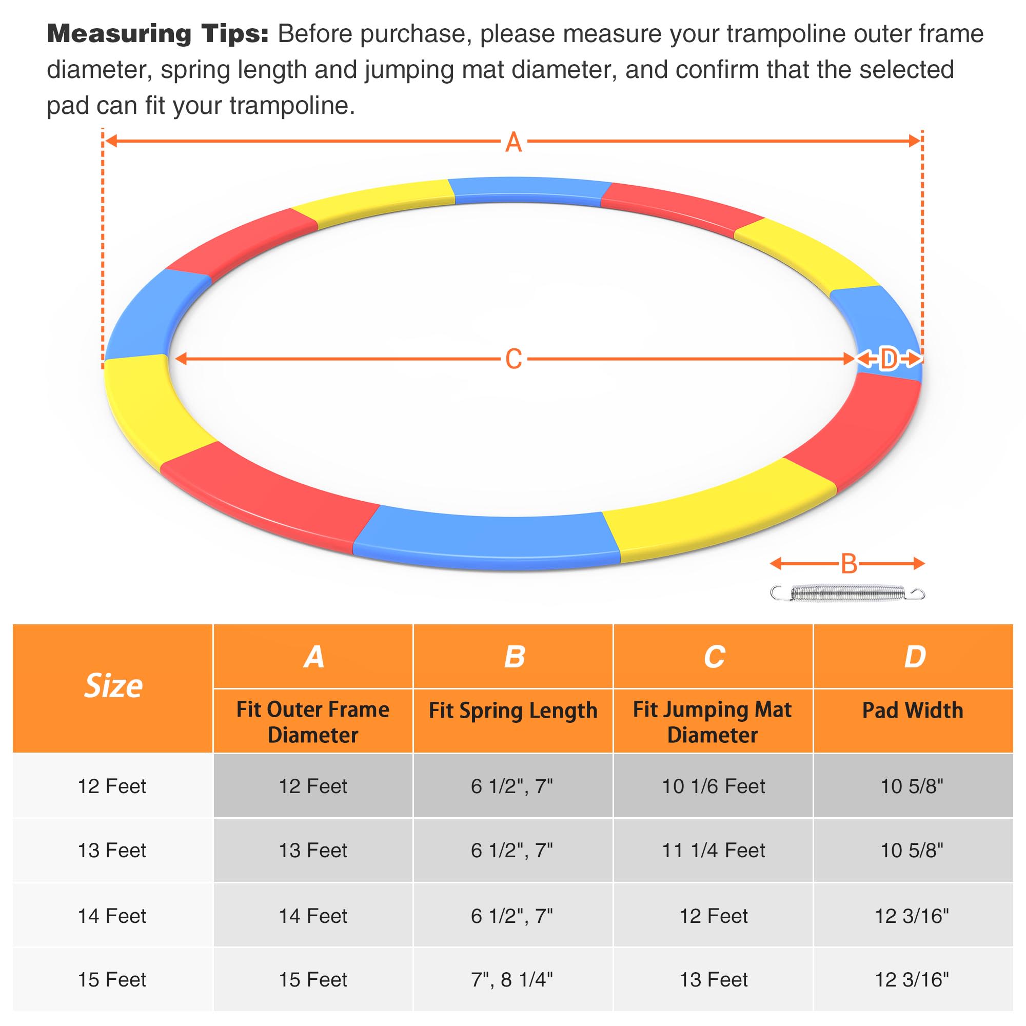 Yescom 09TSP006-12FT-00-LO Trampoline-Accessories - View #8