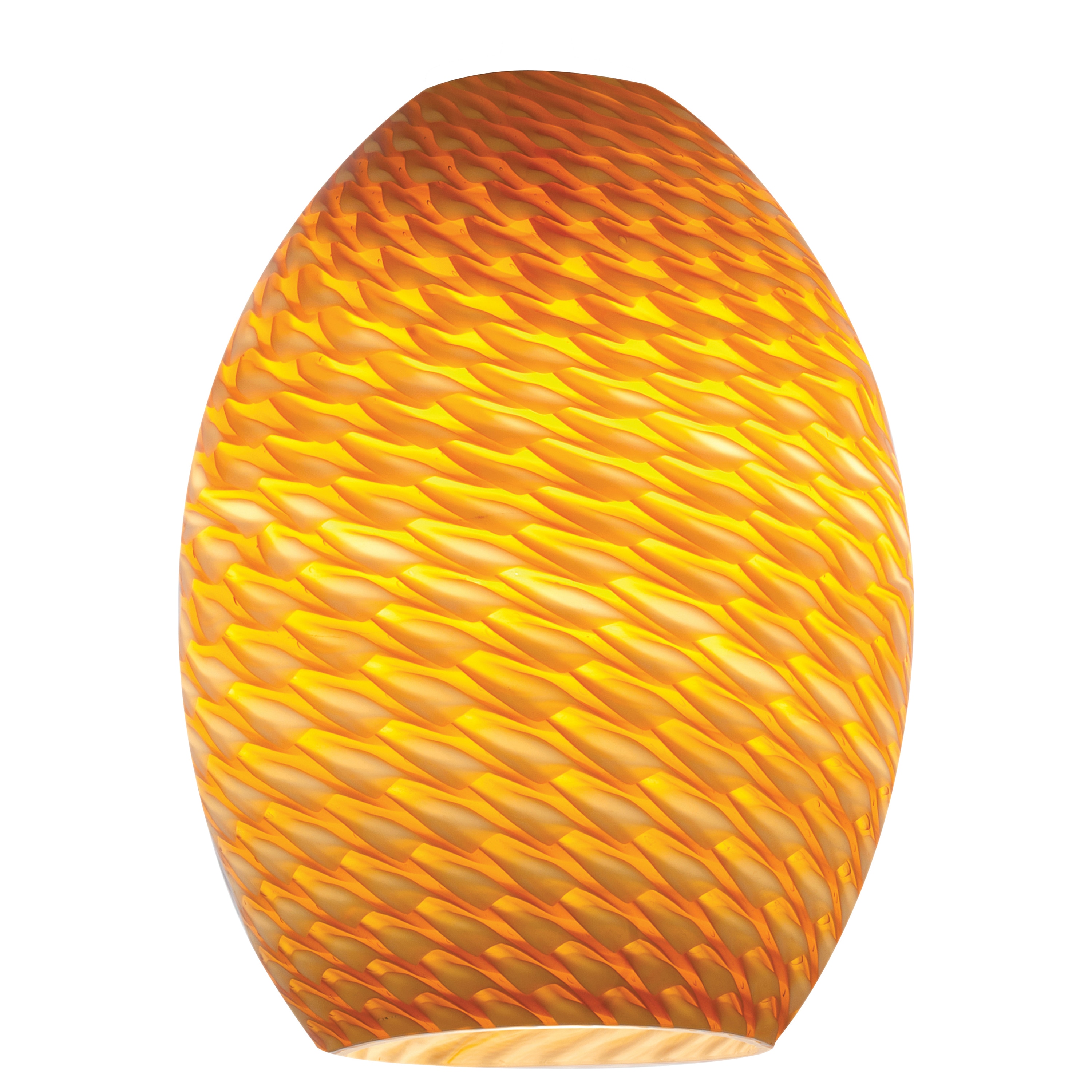 Access Lighting 23123-AMBFB FireBird 9-in x 6-in Amber Firebird Pendant light shade