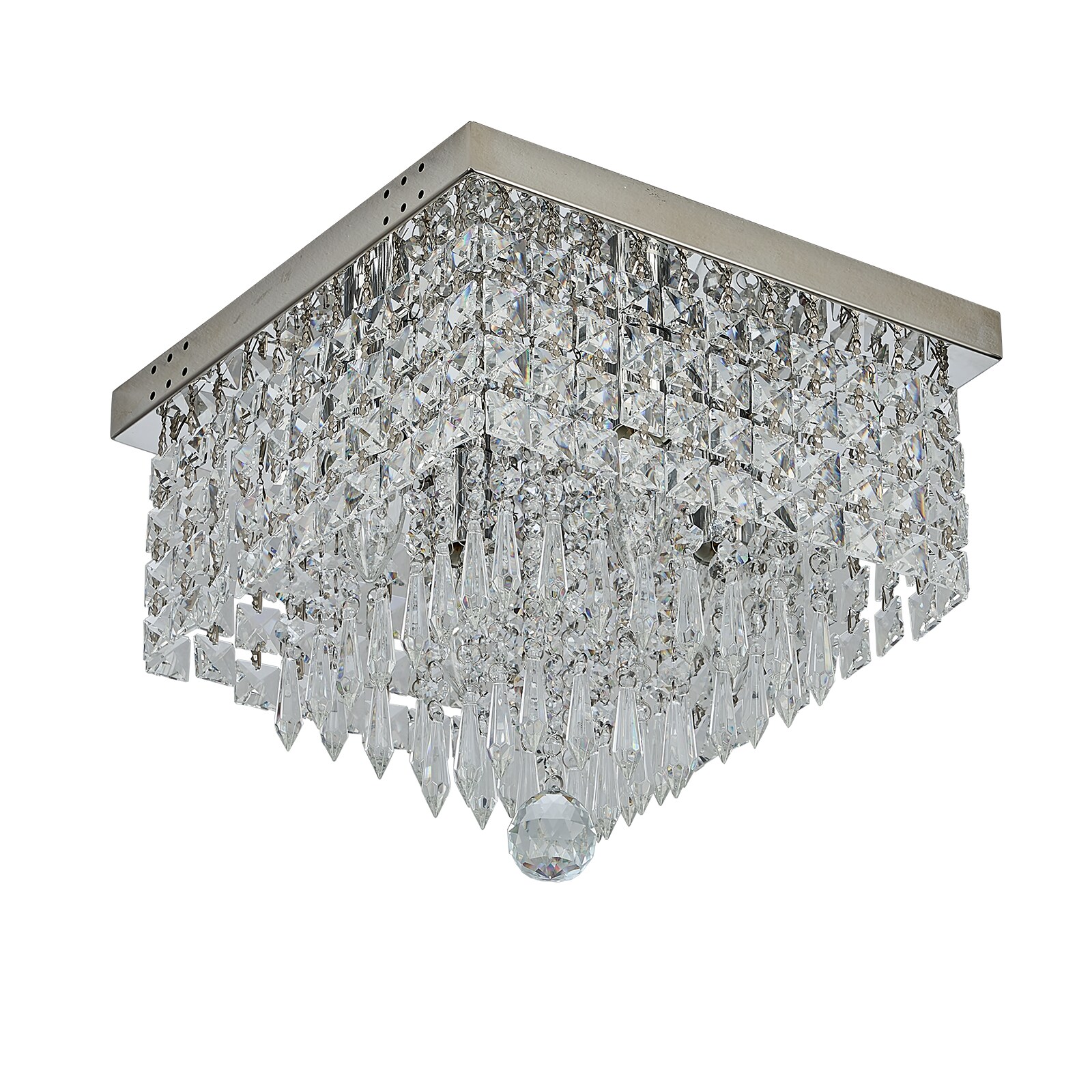 Antoine DCL053 Modern 9 -Light 20-in Polished Chrome Flush Mount Light