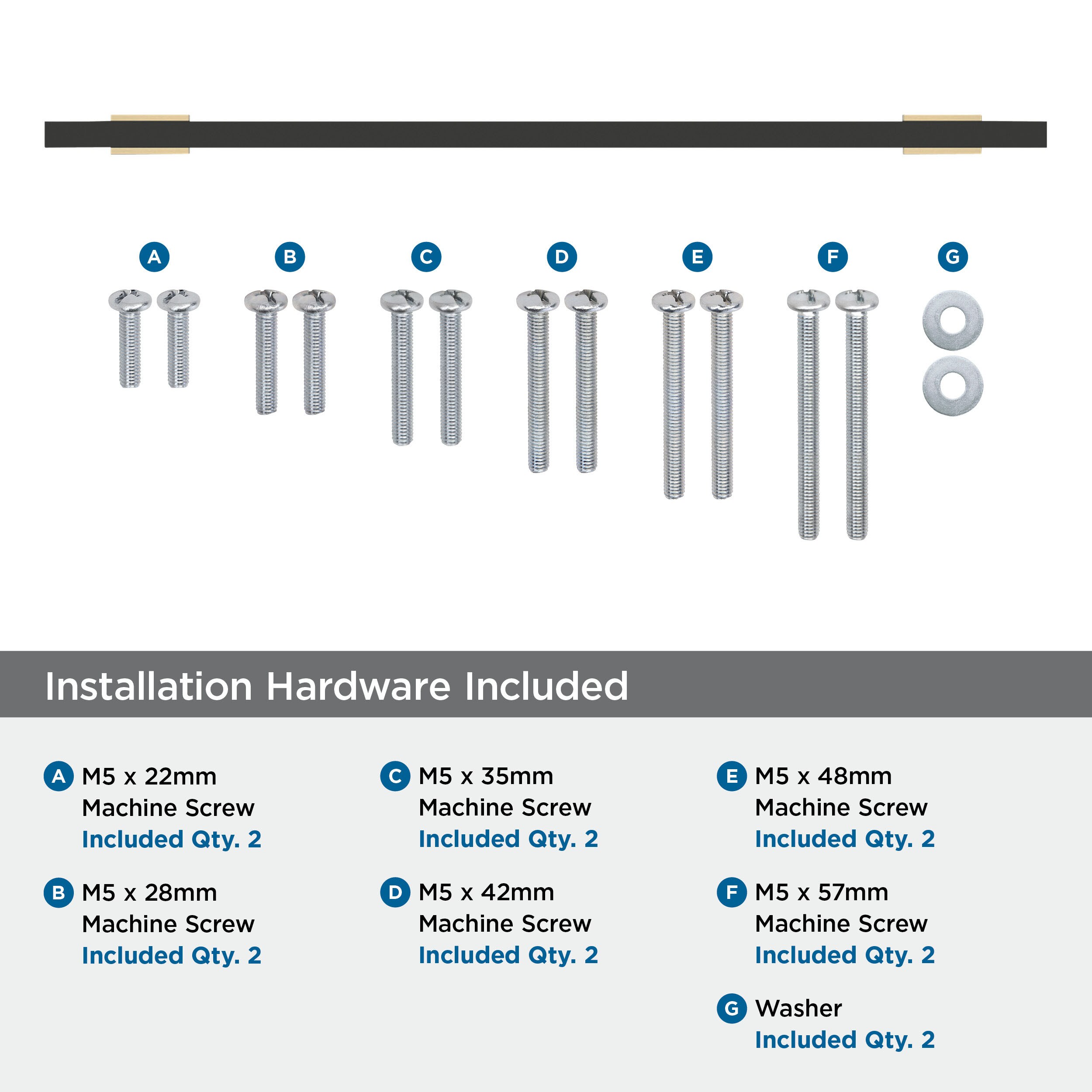 Amerock BP54091BBZMB Cabinet-Pulls - View #5