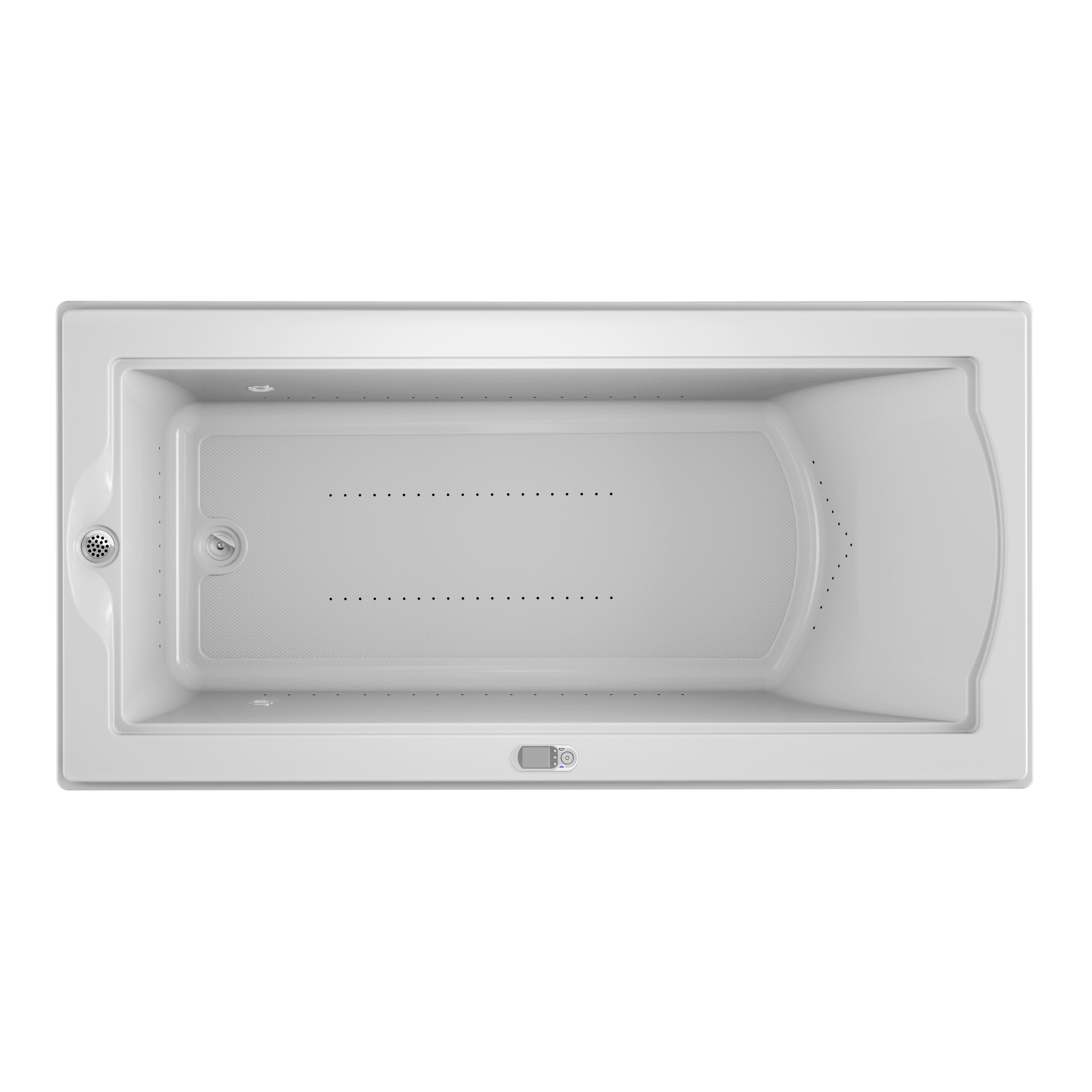 Jacuzzi MB30959 FUZION 35.4-Inches x 70.7-Inches White Acrylic Rectangular Drop-in Whirlpool and air bath combination tub Drain ( Left Drain )