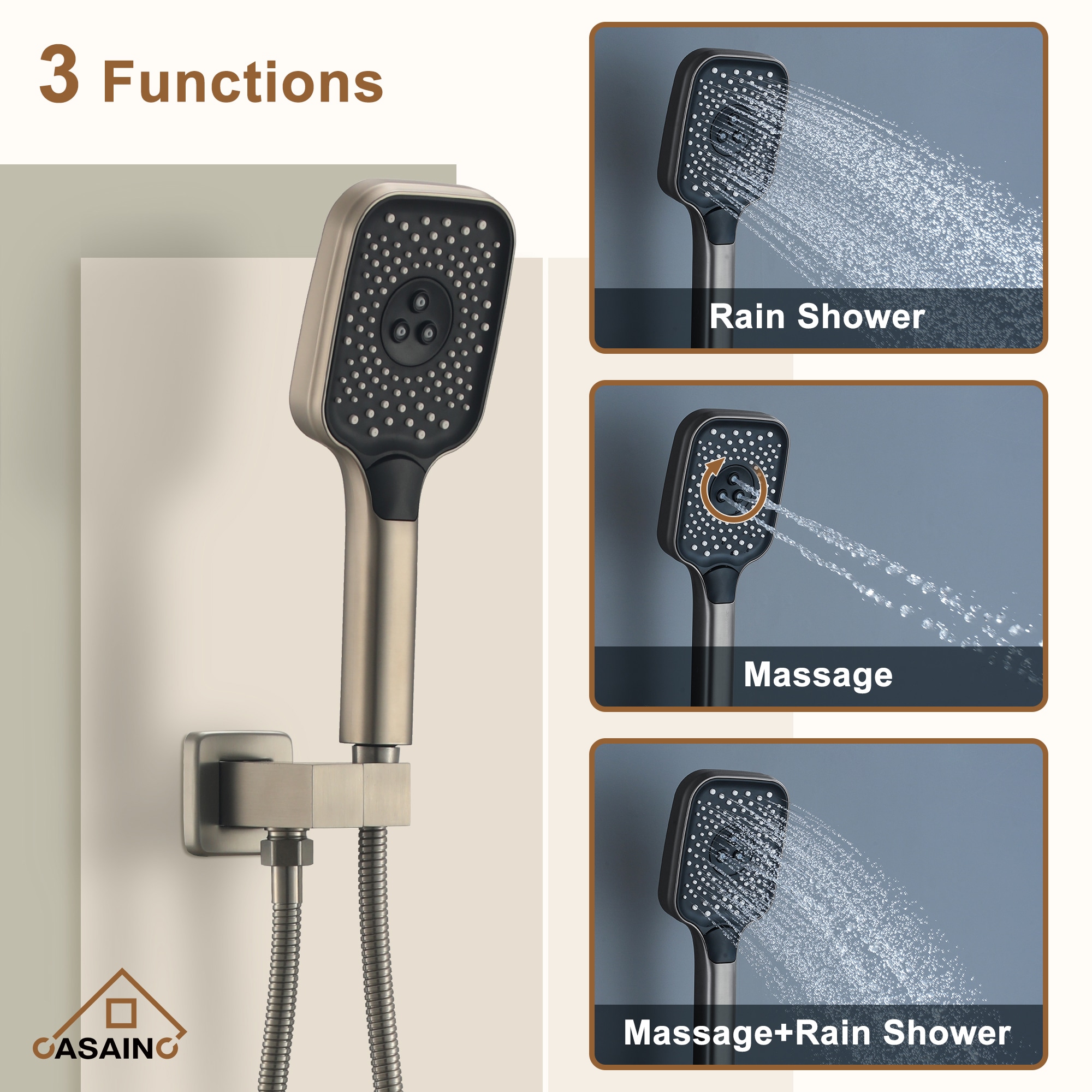 CASAINC CASA08CP-12 Showerhead-Bar-Panels - View #4