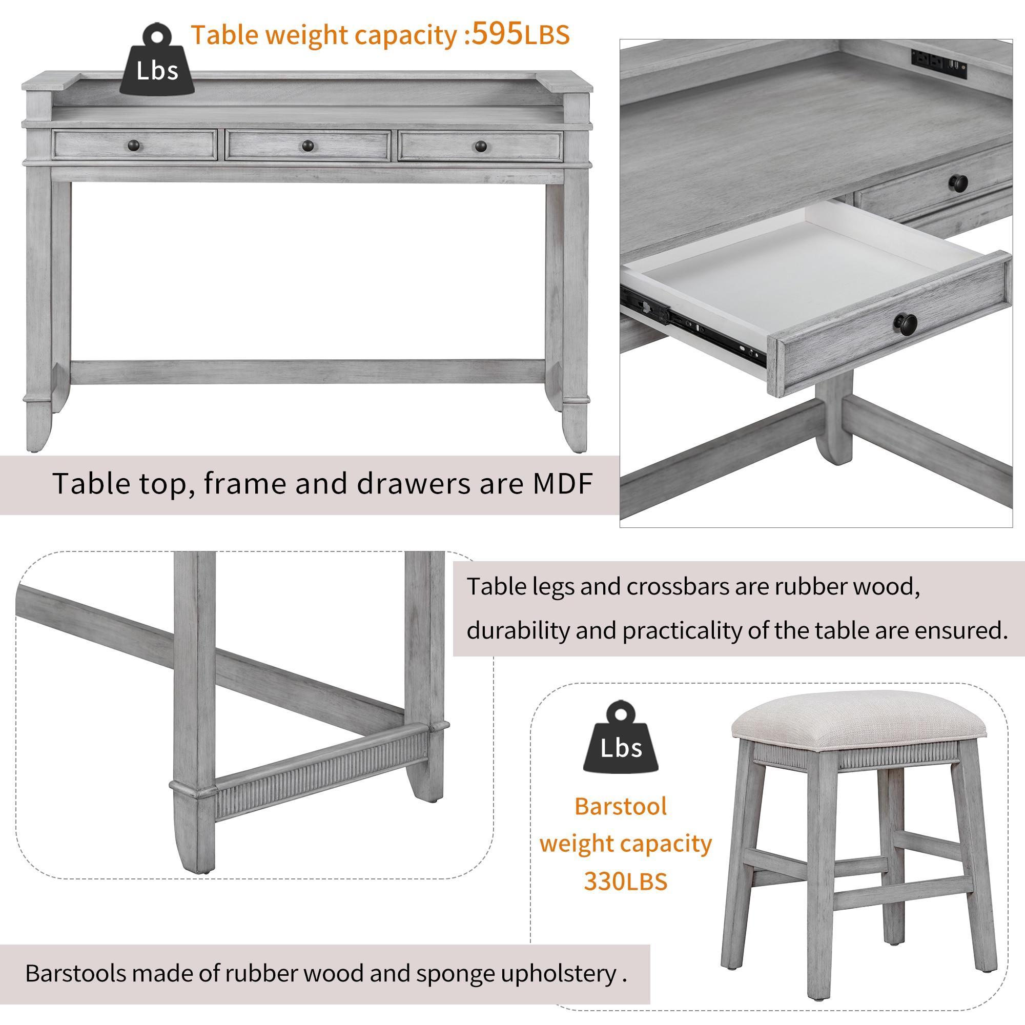 Qualler FSUTTM097E Dining-Sets - View #5