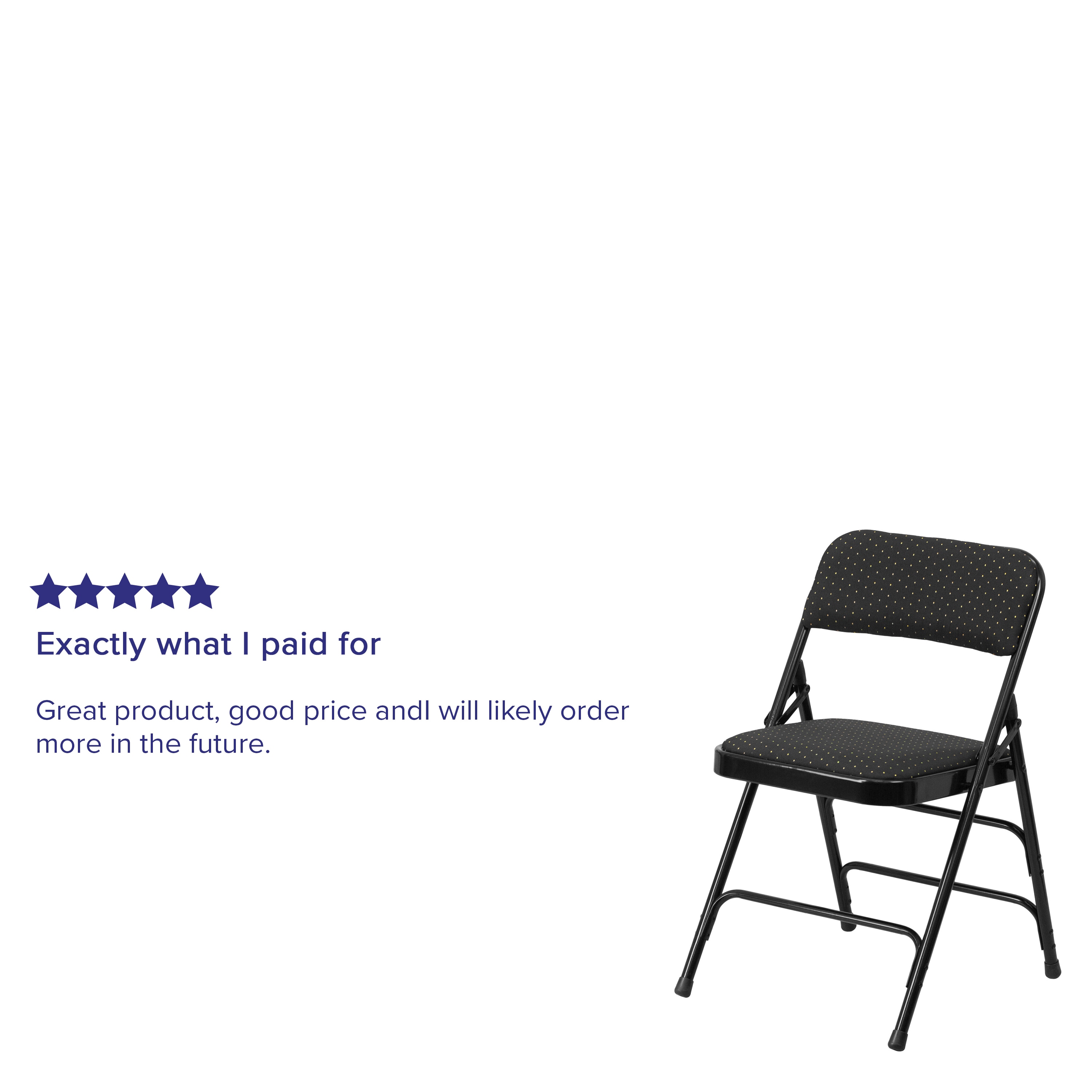 Black Patterned Fabric 30" Armless Metal Reception Chair