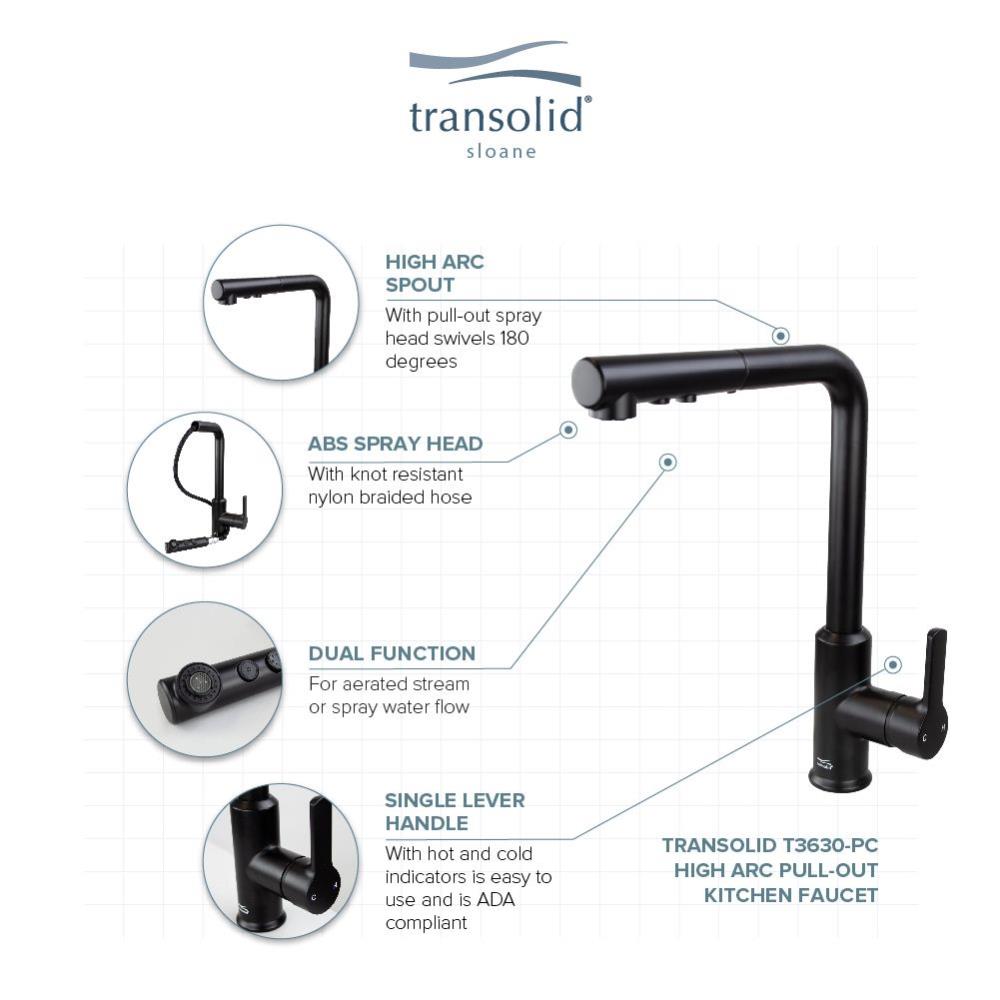 Transolid T3630-MB Kitchen-Faucets - View #6