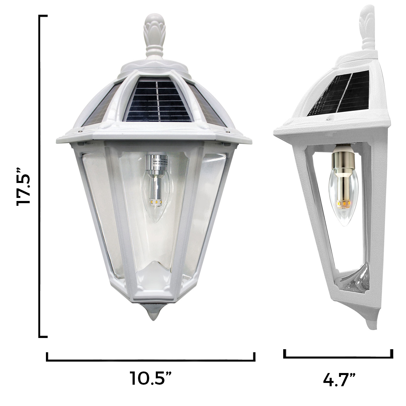 Gama Sonic GS-179-WHT Outdoor-Wall-Lighting - View #3