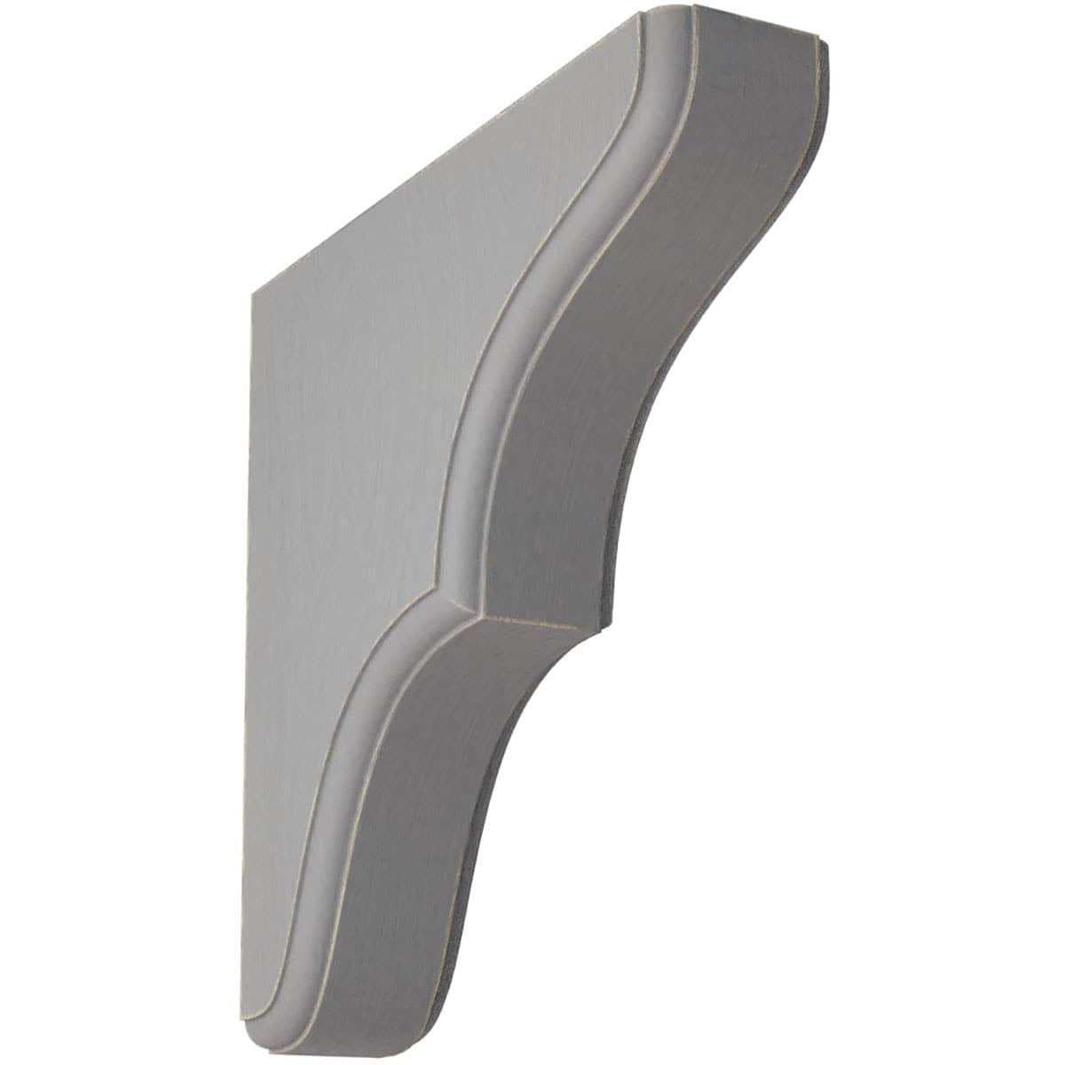 Ekena Millwork BKTWD02X08X08STPG Stratford 1-3/4-in x 7-1/2-in x 7-1/2-in Rubberwood Gray Wood Standard Bracket