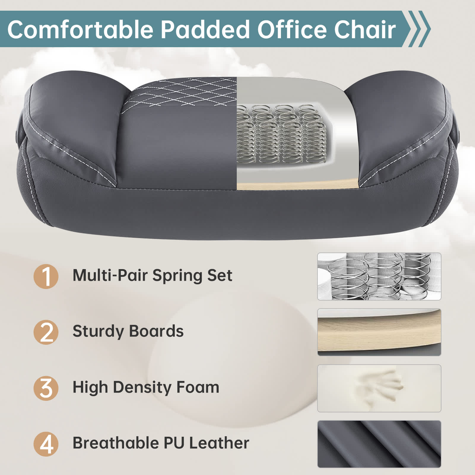 Rbied HCZJ-A862W Office-Chairs - View #6