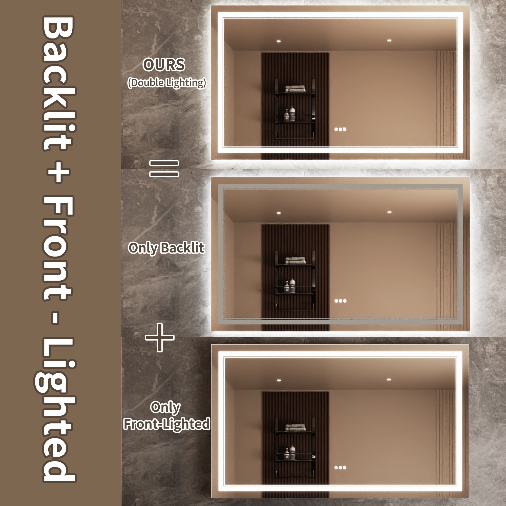 Bayfeve BFXB-14S3660-MIR Framed-Bath-Mirrors - View #9