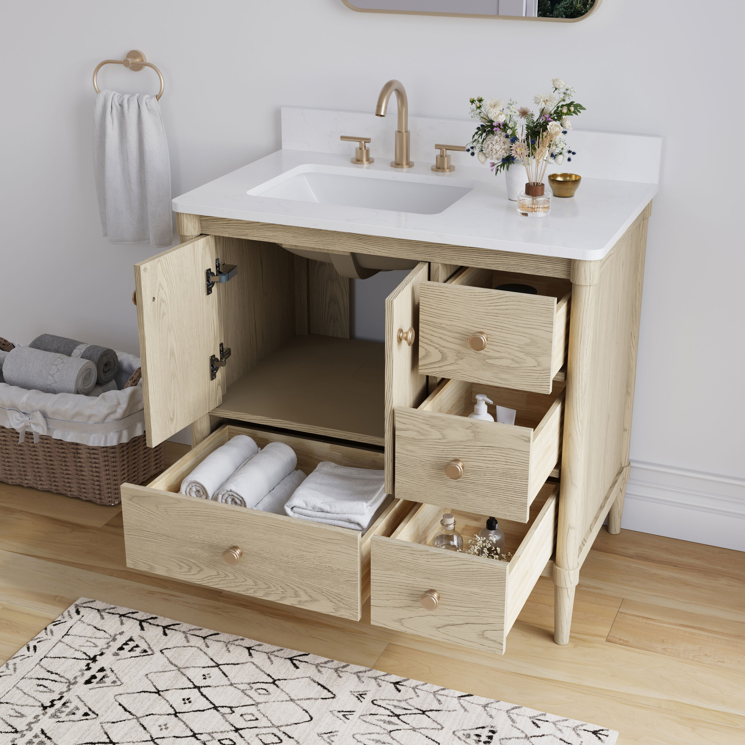 Forclover QNM-0848-IMO Bath-Vanity-Combo - View #3