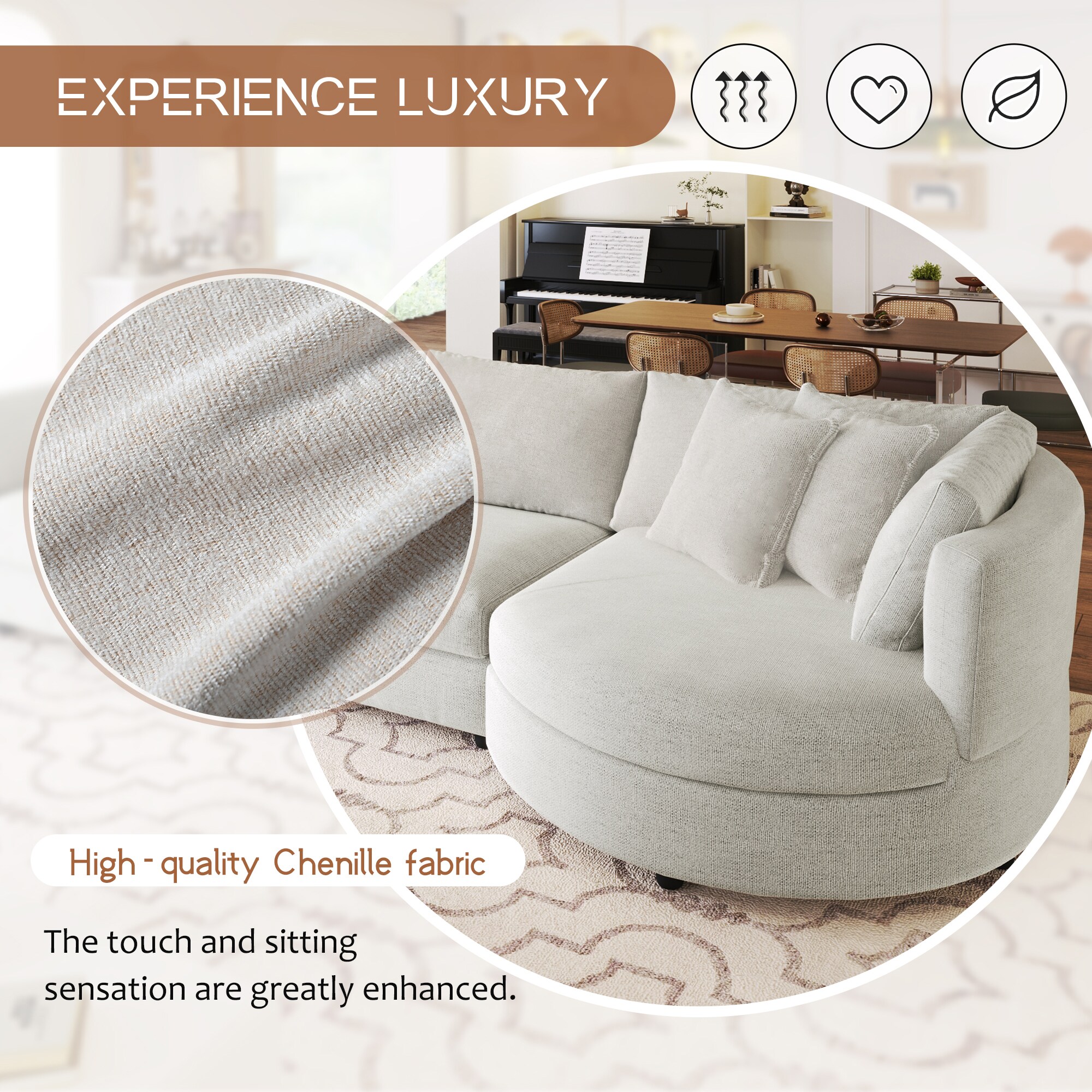 SINOFURN SYA020321BG Sofas-Loveseats - View #6