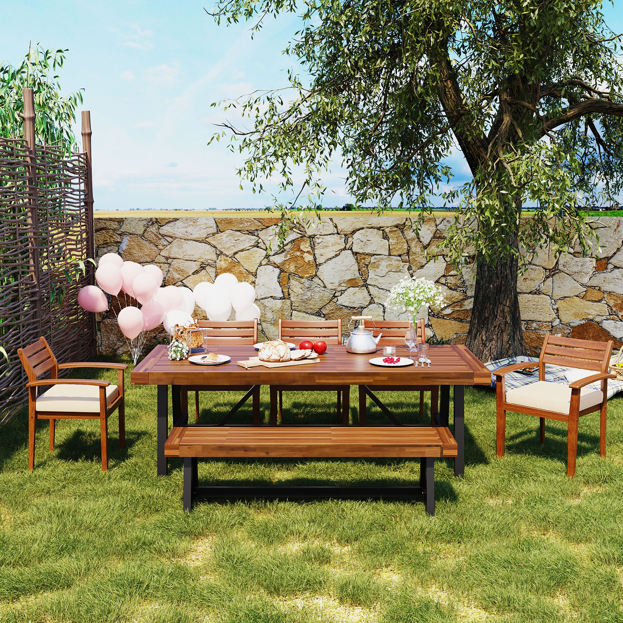 ModernLuxe L-FG201230AAA Patio-Dining-Sets - View #2