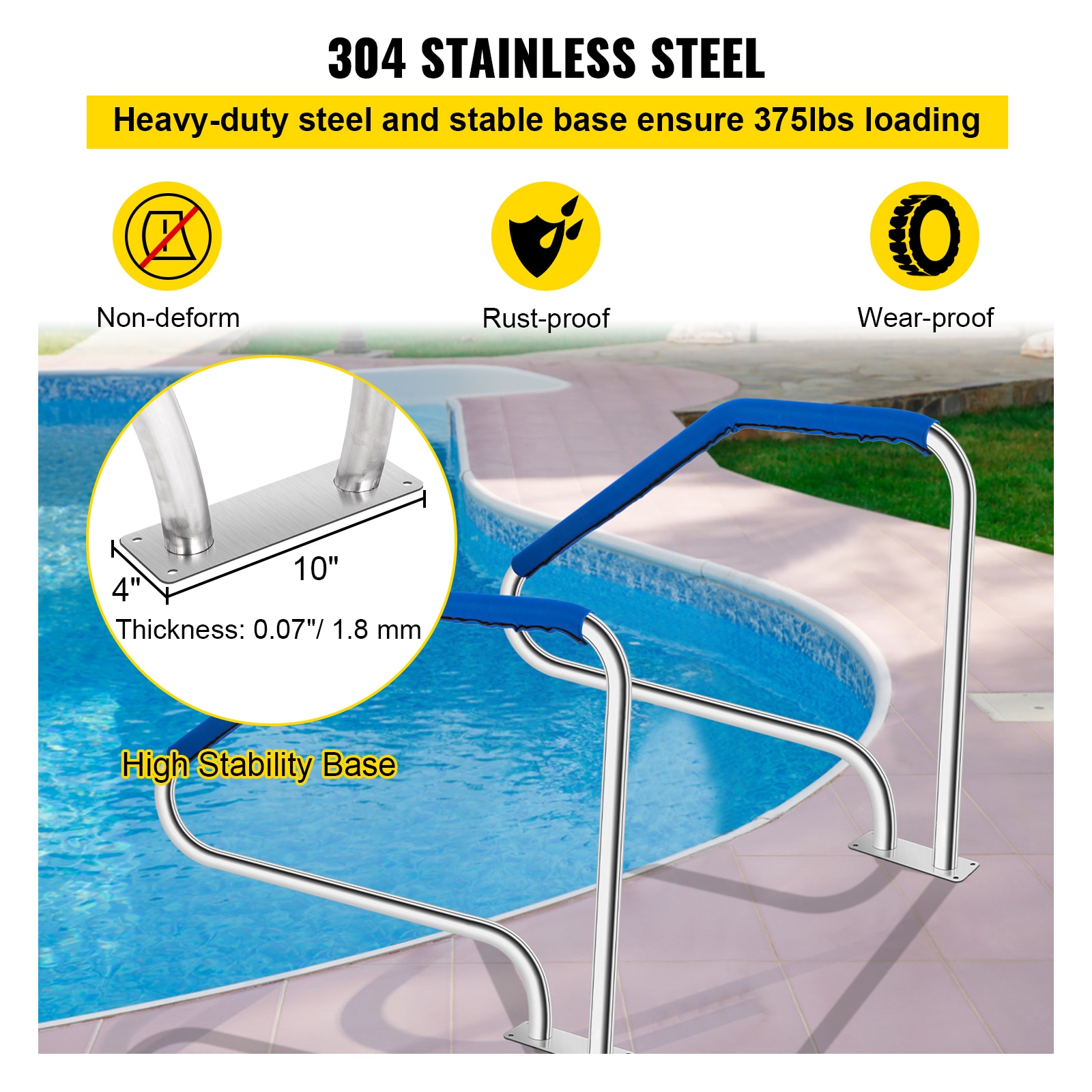 VEVOR SCWYCYCBX44900336V0 Above-Ground-Pool-Lad-Steps - View #4