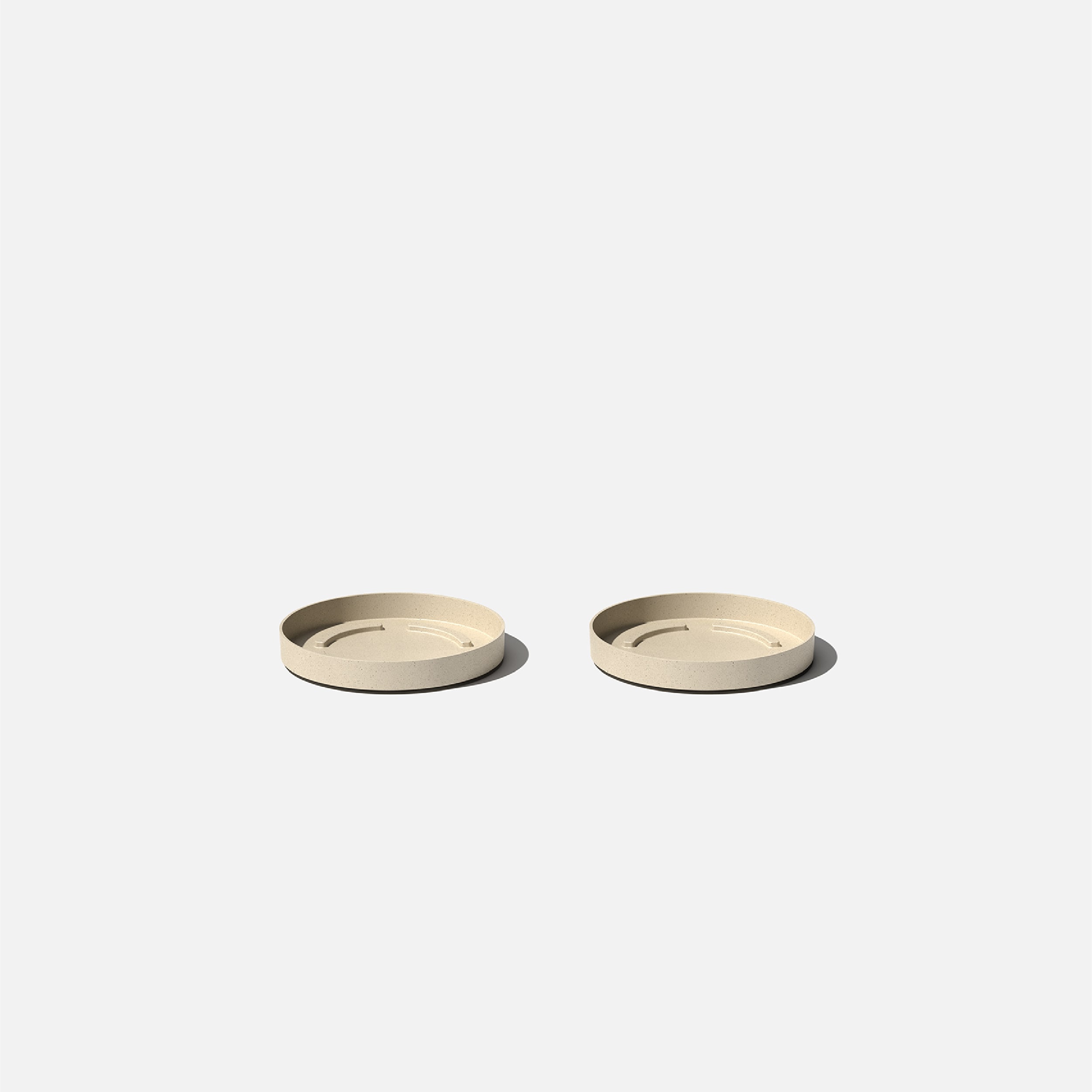 Veradek KNV10TRT-2PK 2 -Pack 9.25-Inches Sand Plastic Plant Saucer