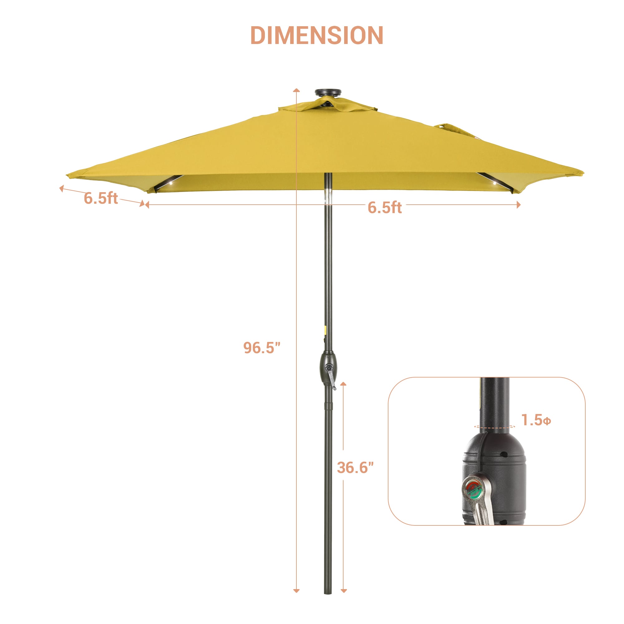 ACEGOSES LW-LED200YW Umbrellas-2 - View #7