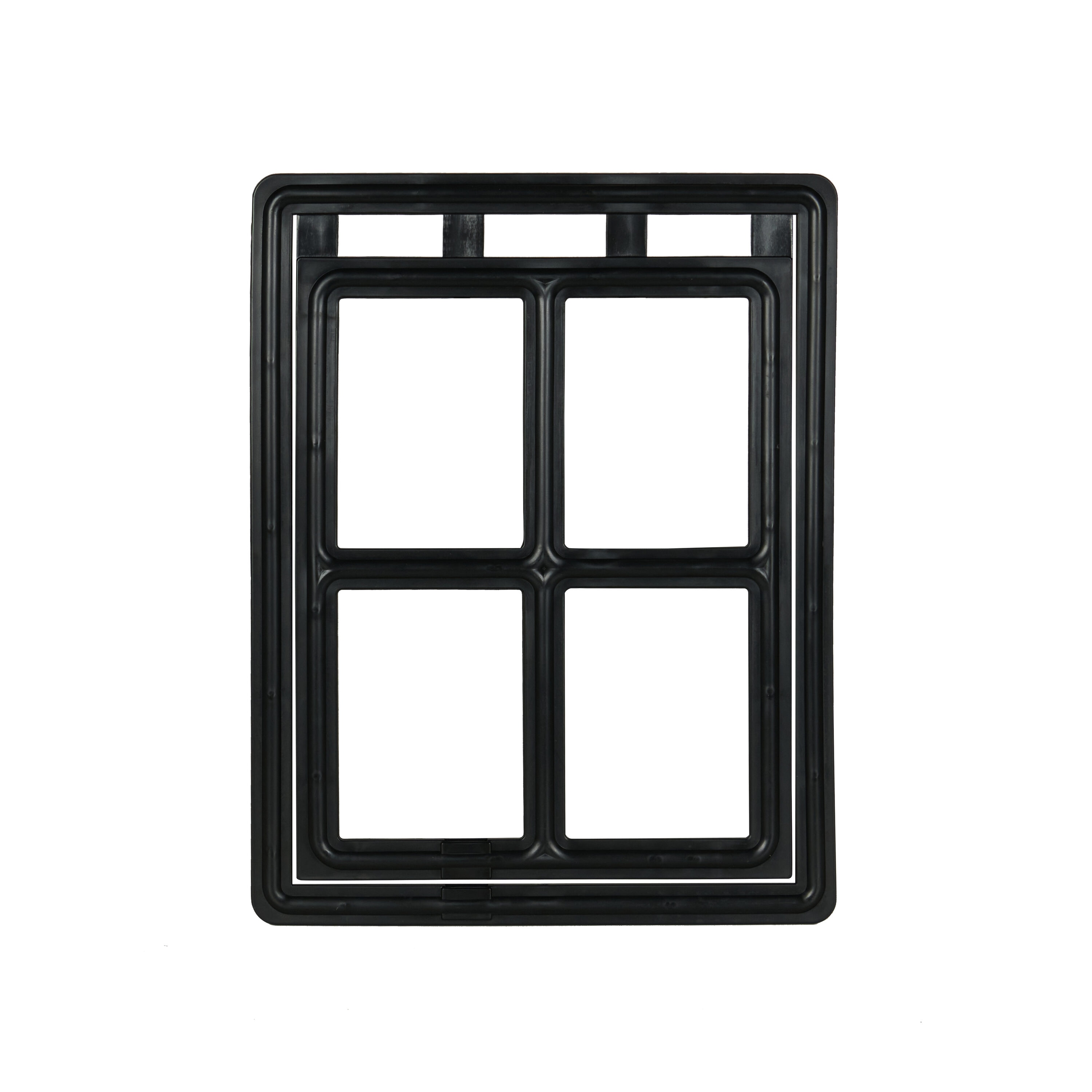 M-D 14286 12-in x 16-in Black Plastic Medium Dog/Cat Door for Screen door