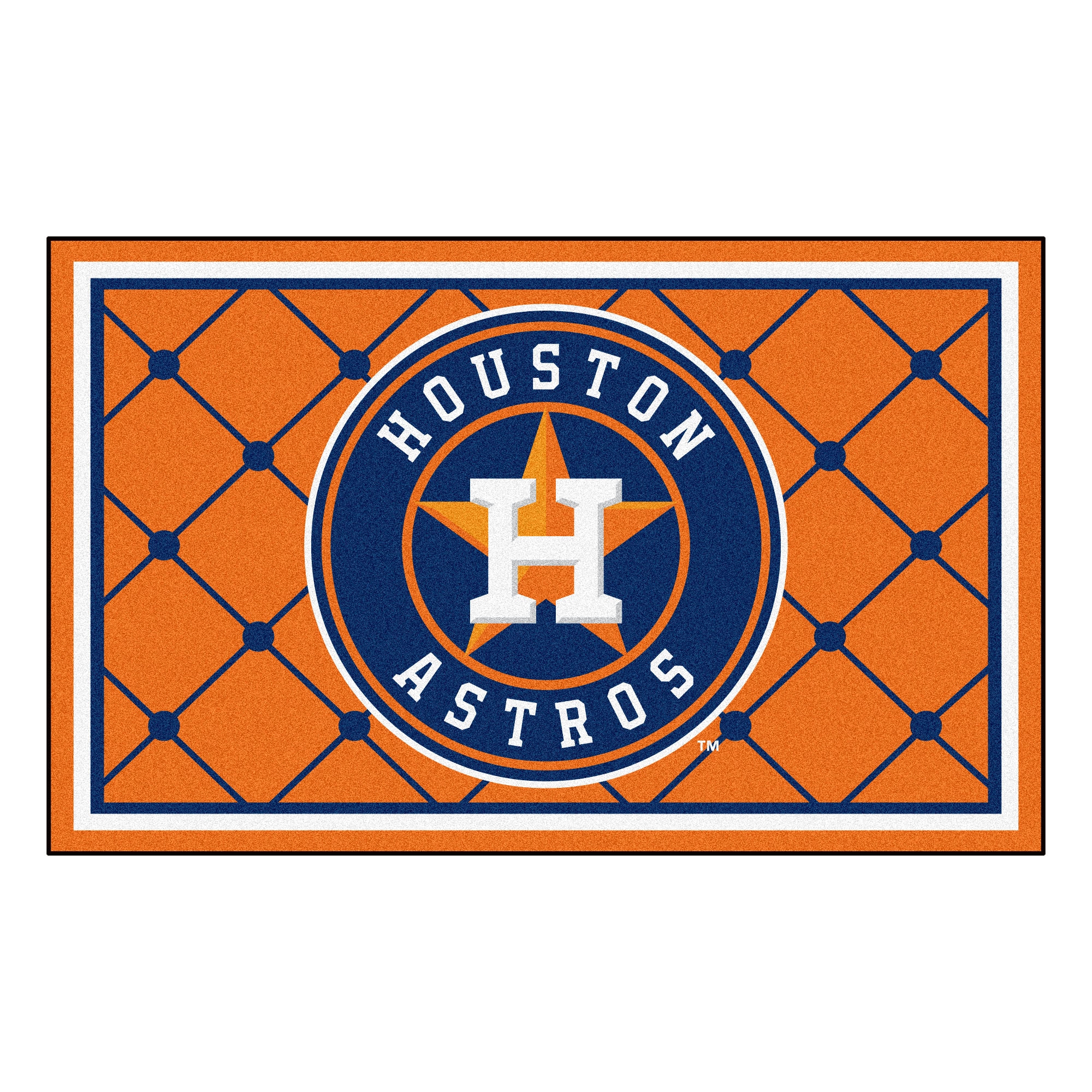 Fanmats Houston Astros 4x6 Plush Rug - Retro Collection
