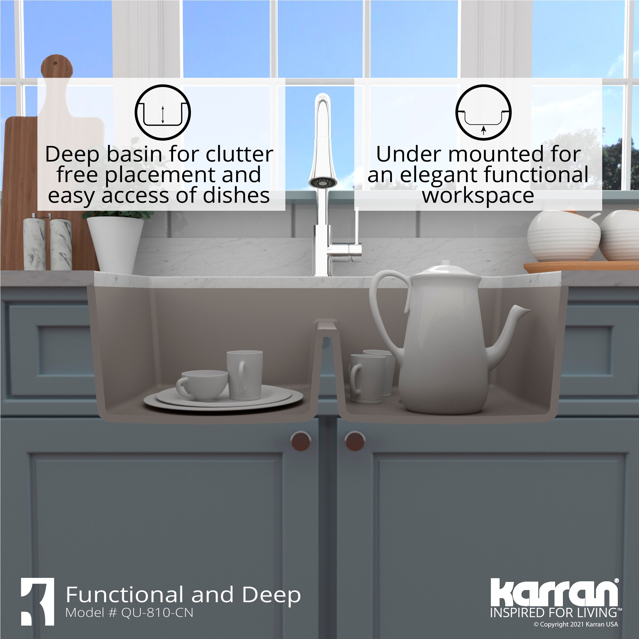 Karran QU-810-CN-PK1 Kitchen-Sinks - View #10