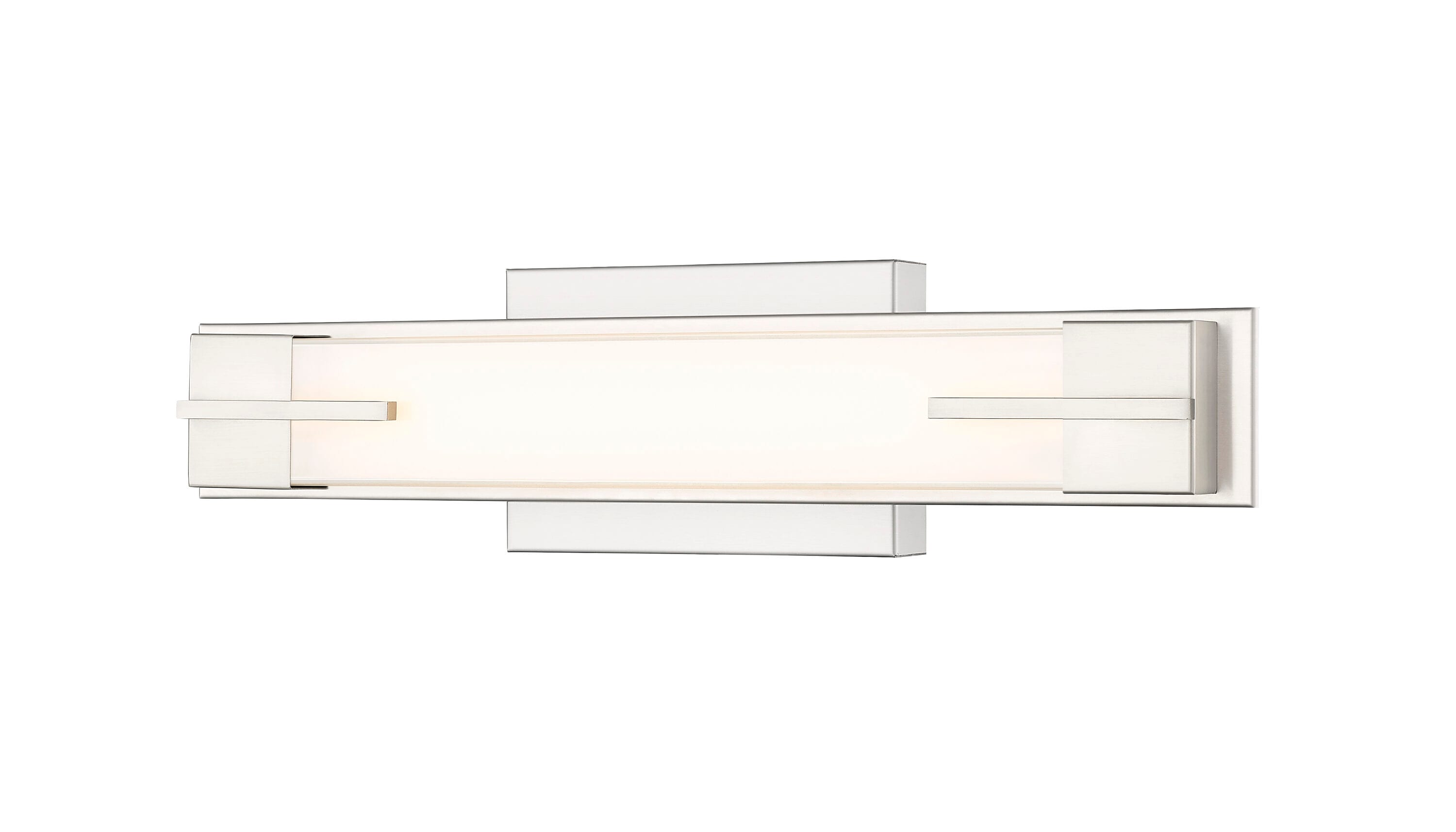 Z-Lite 4100-18W-BN-LED Chase 18-in 1 -Light Brushed Nickel Integrated LED Industrial Vanity light