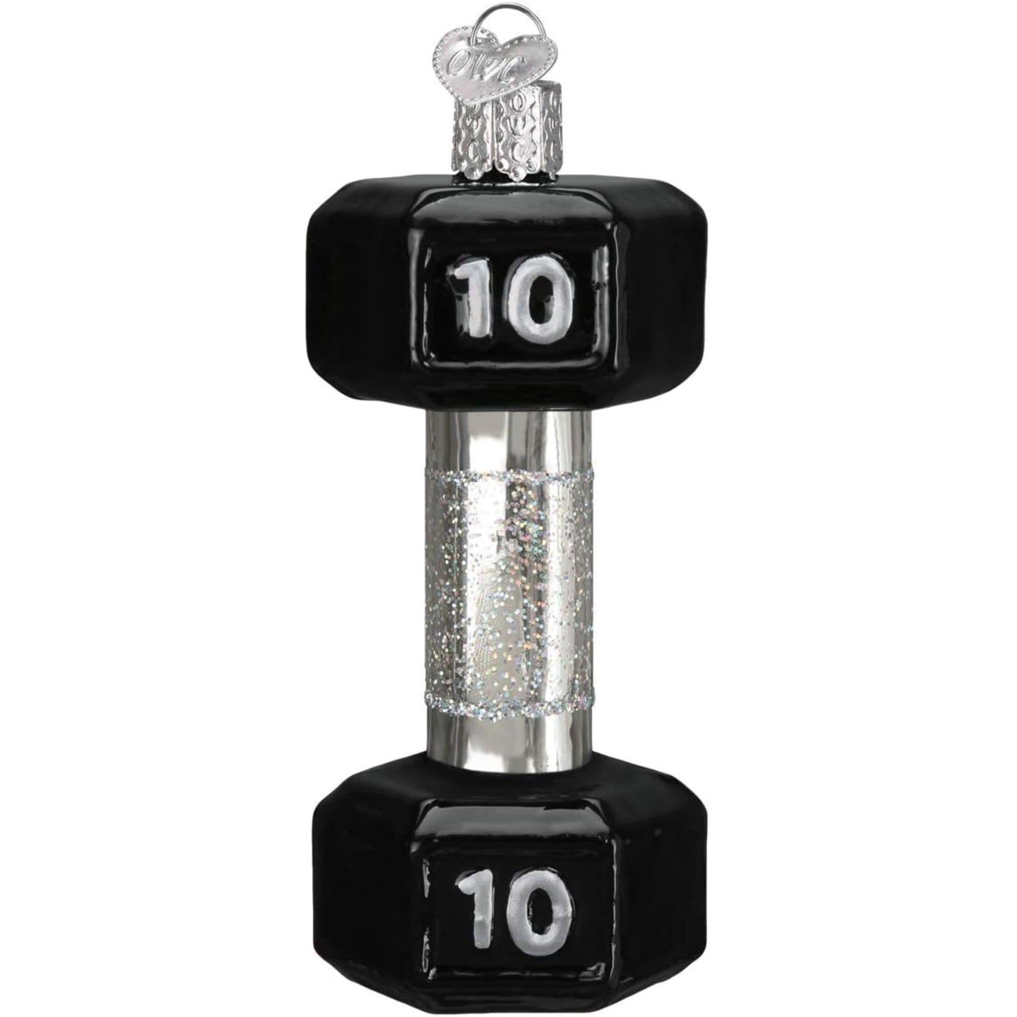 Old World Christmas 729343441416 Blown Glass Ornament for Christmas Tree - 10lb Dumbbell