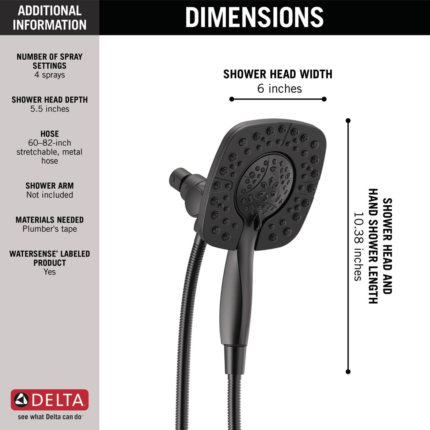 Delta 58498-BL Fixed-Showerhead - View #3