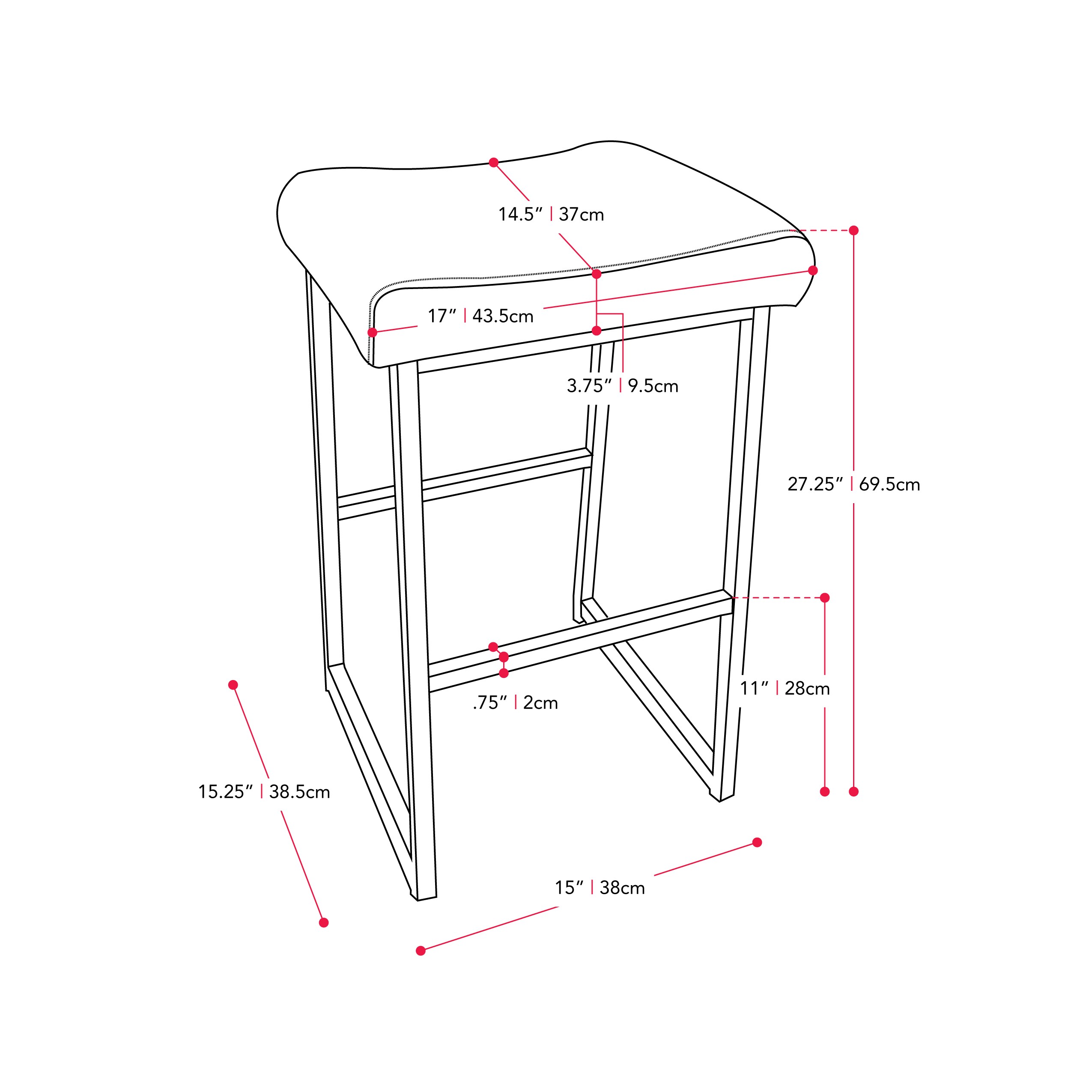 CorLiving DGY-073-B stools - View #5