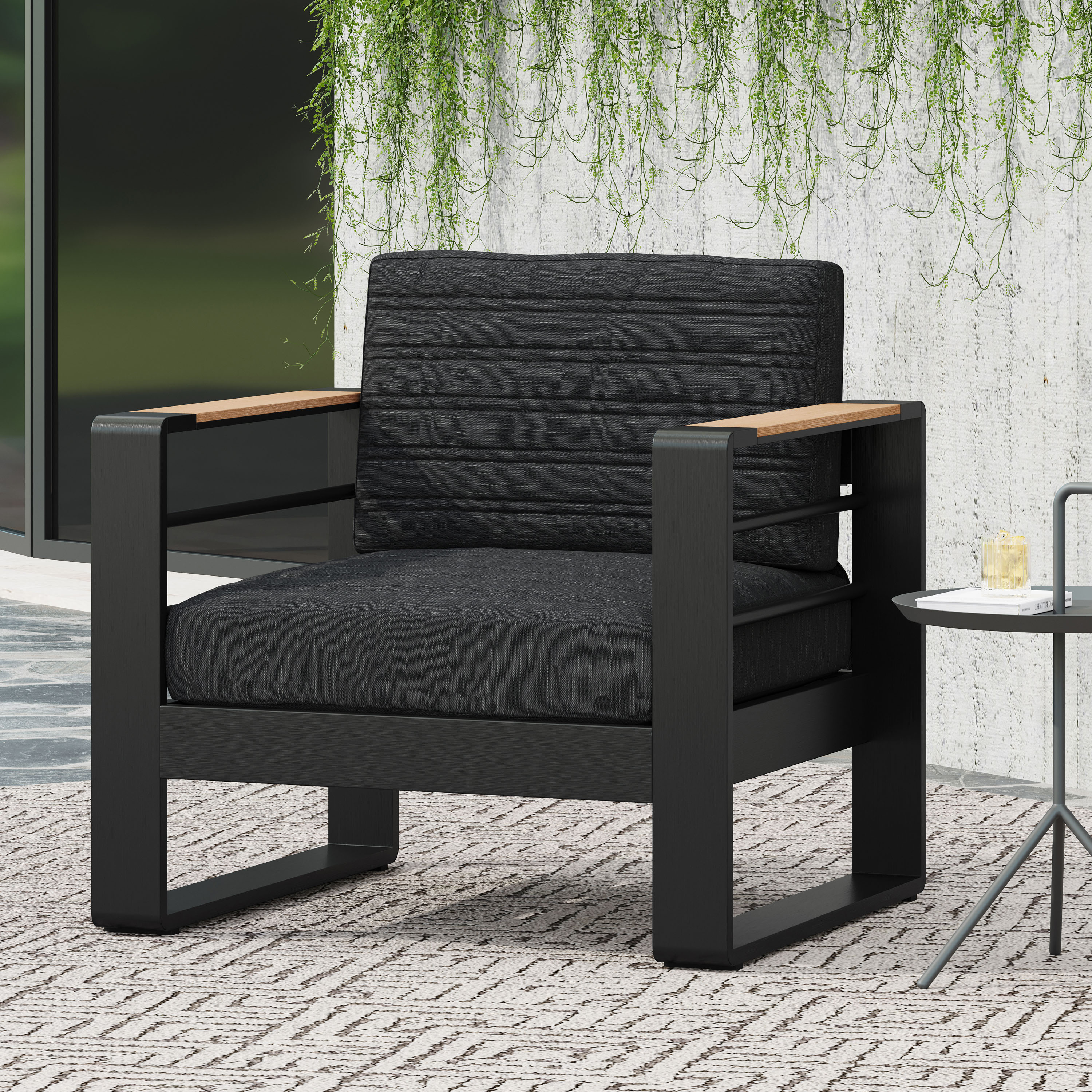 ModernLuxe L3P-71734.00BLK Patio-Sofas-Daybeds - View #2
