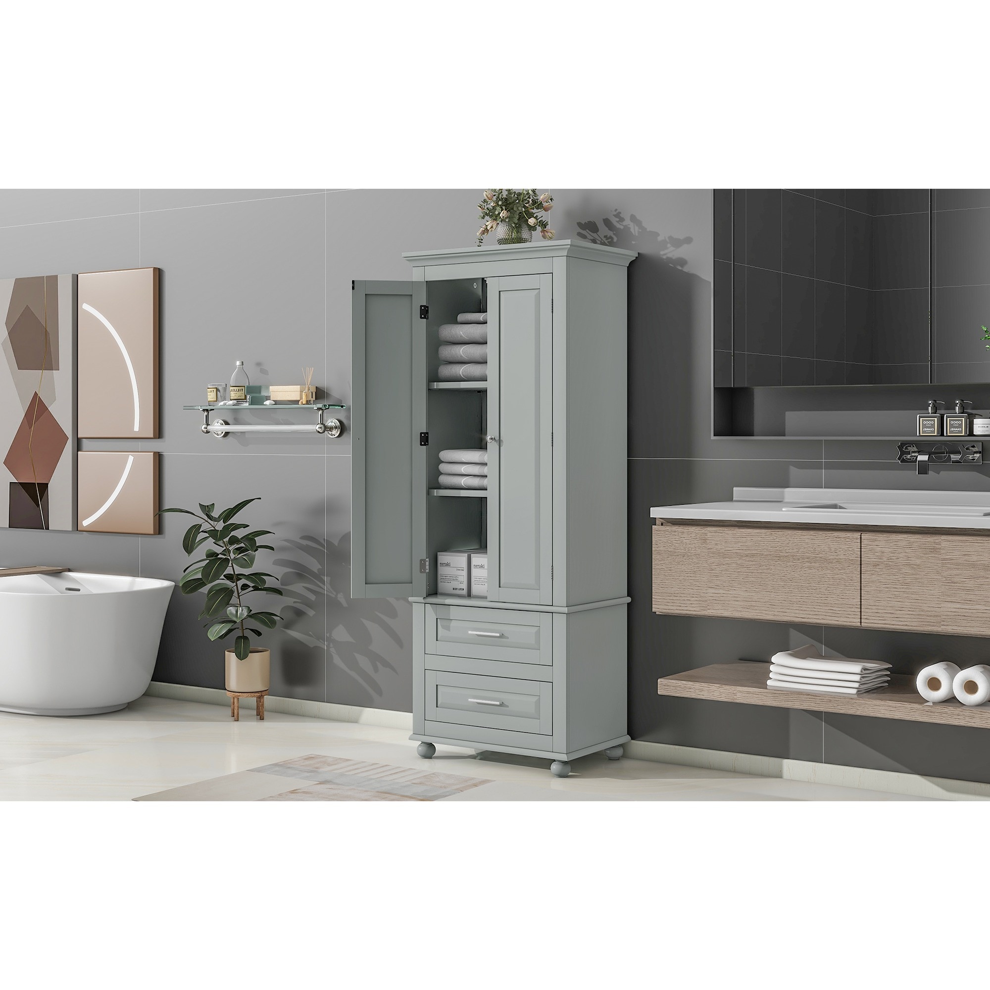 HyperDrop Cart ZW-WF299284AAE Linen-Cabinets - View #5