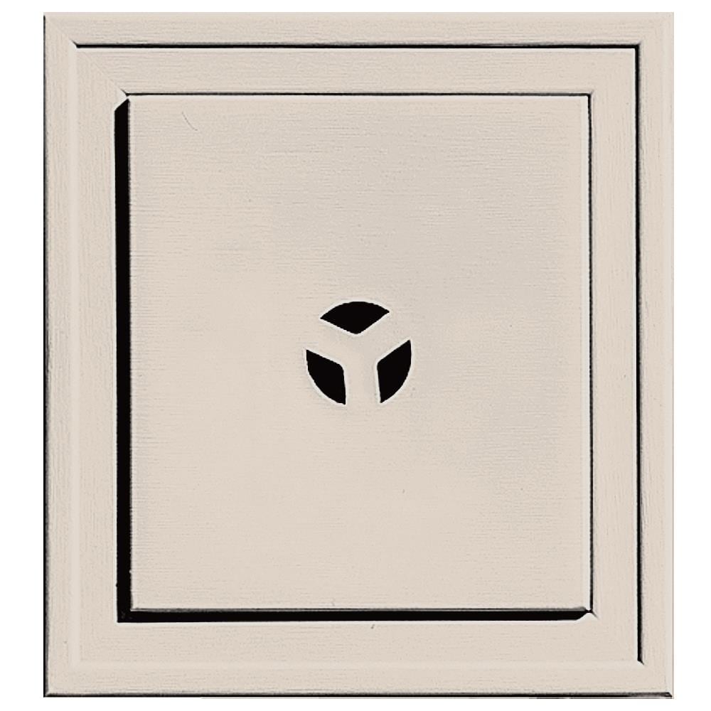 Builders Edge 130110003048 7.3125-in x 7.3125-in Almond Vinyl Universal Mounting Block