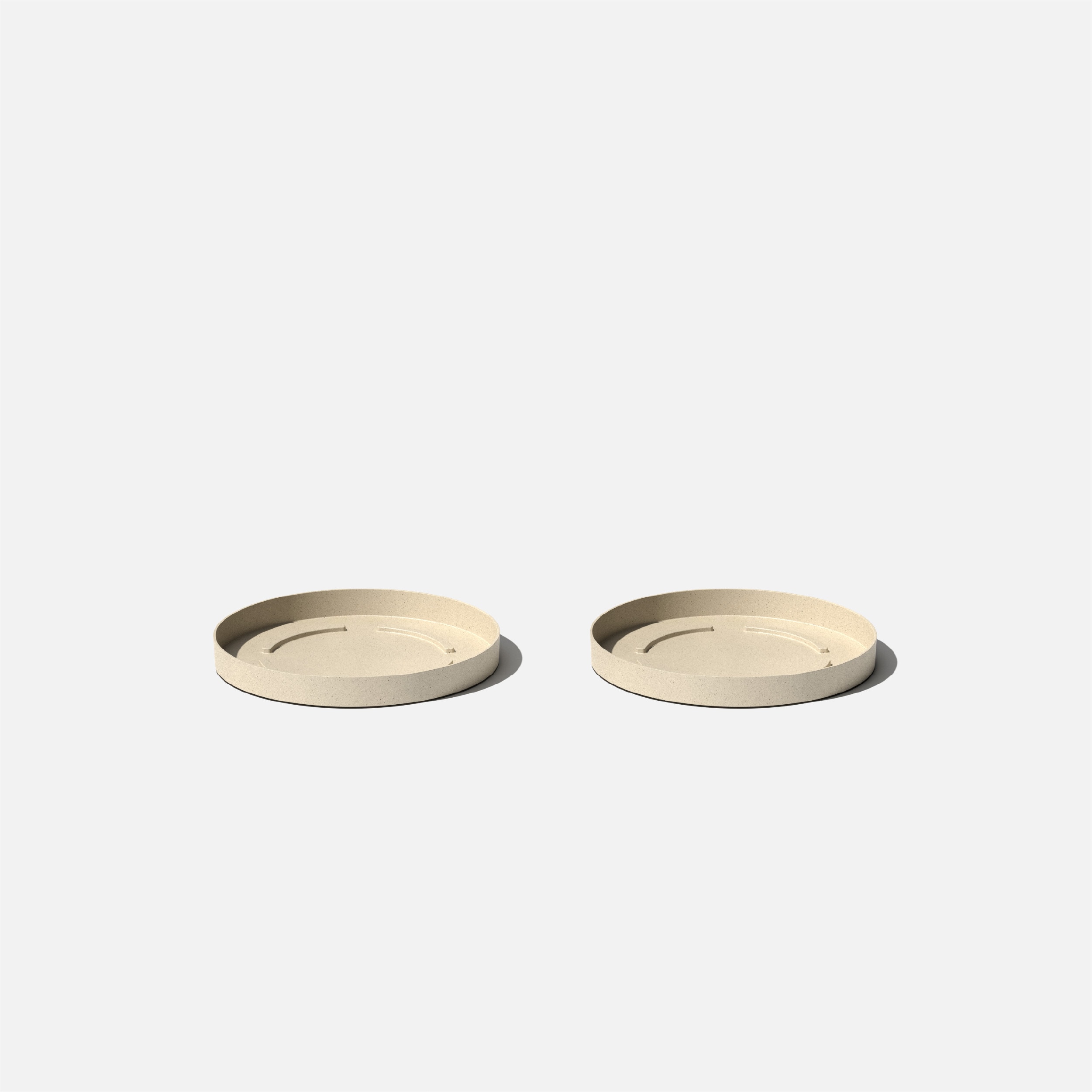 Veradek KNV15TRT-2PK 2 -Pack 14-Inches Sand Plastic Plant Saucer