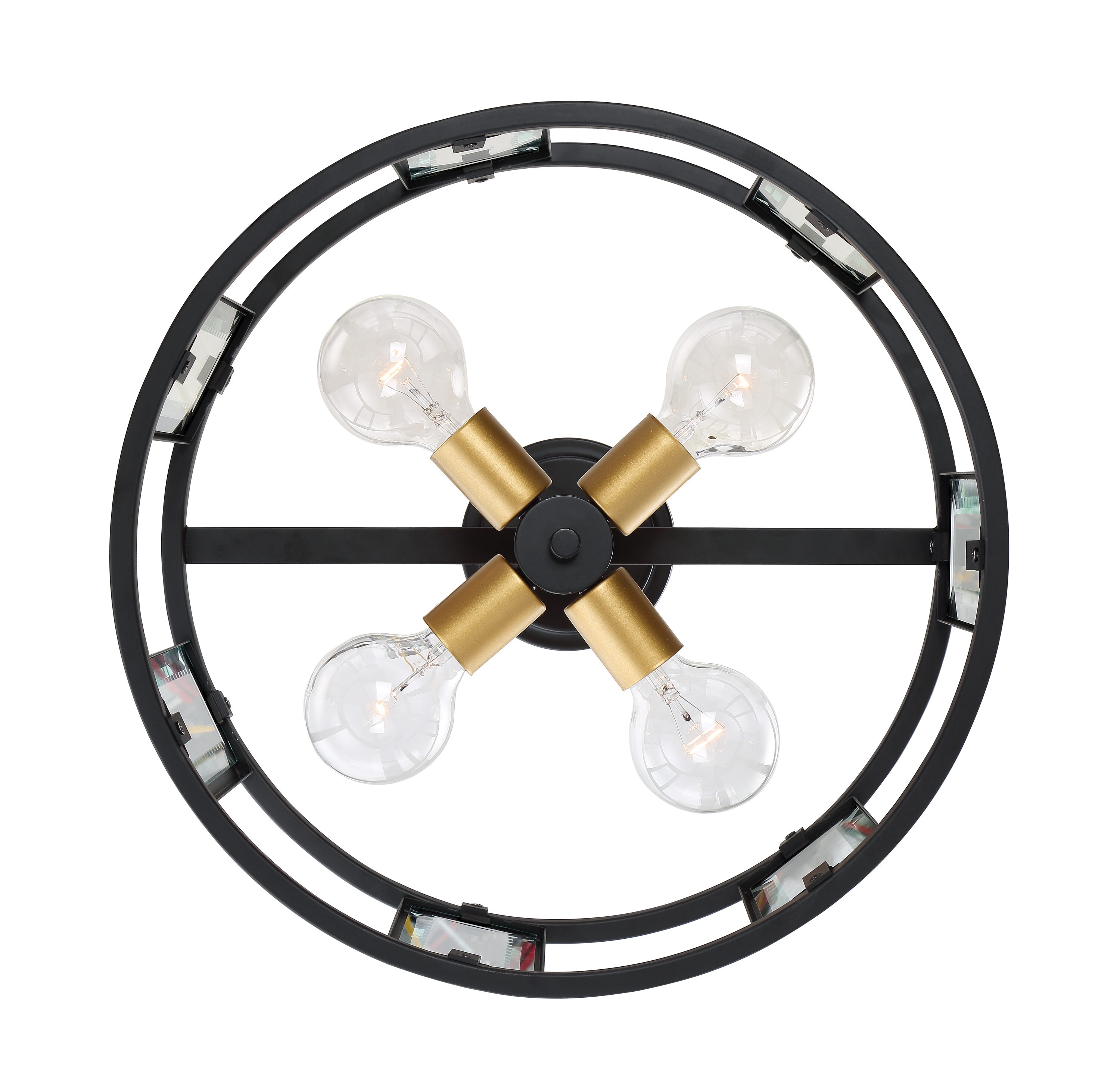 SATCO NUVO Nuvo 4-Light 17.13-in Bronze Semi Mount Light 60/6413 At ...