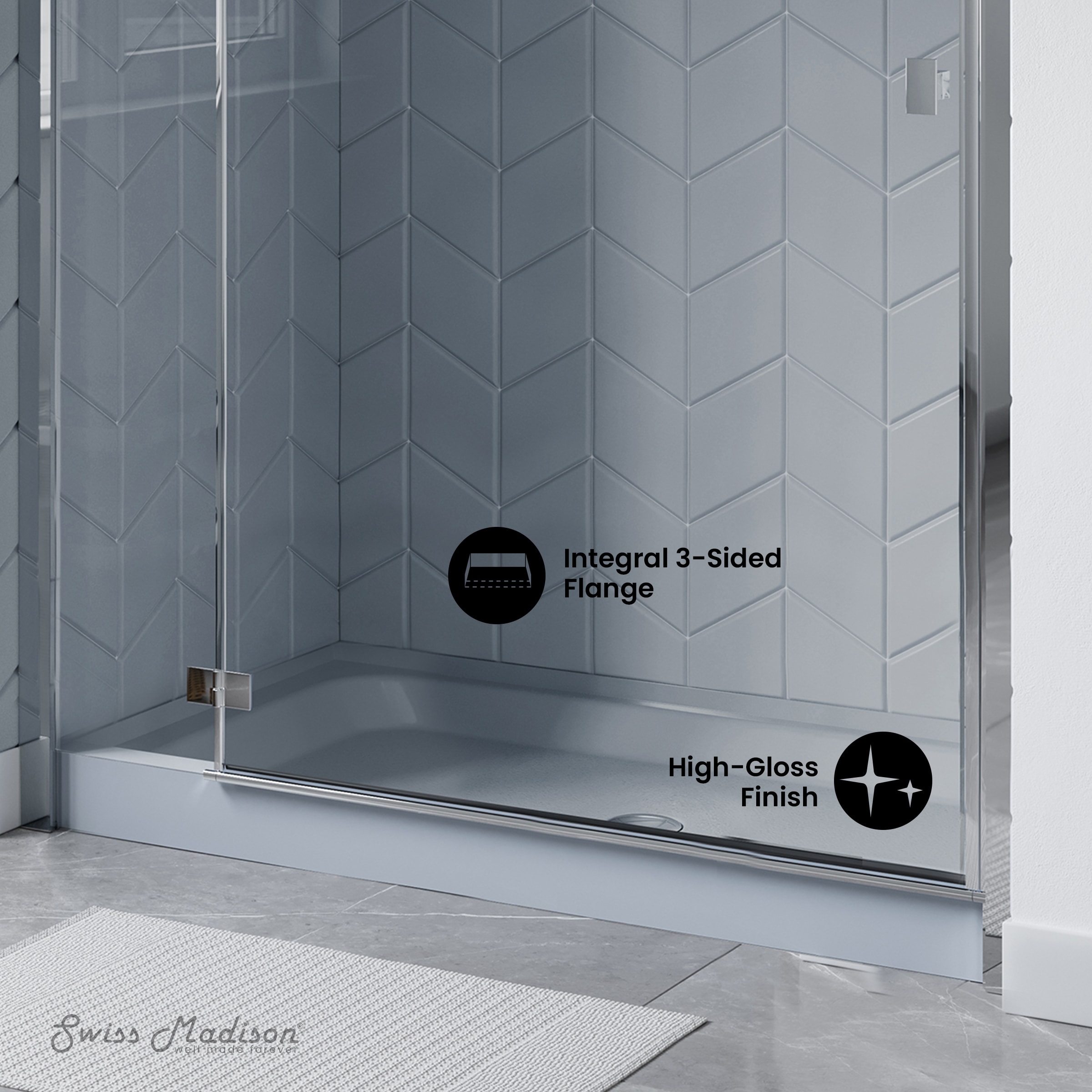 Swiss Madison SM-25-SBLAU15GY Shower-Floors - Thumbnail View #2