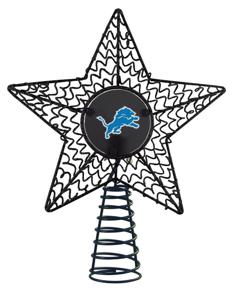 Detroit Lions Star Tree Topper (Aluminum)