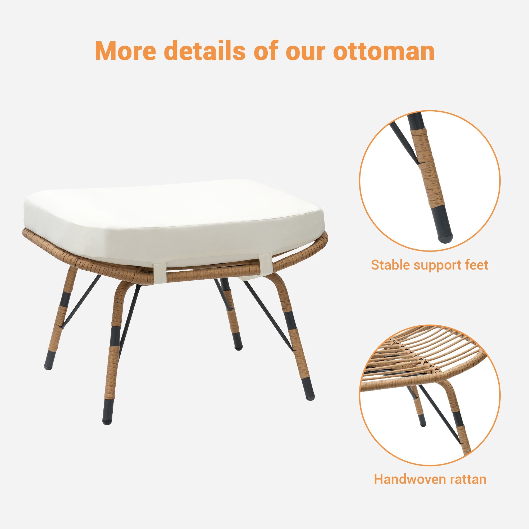 SANSTAR L-OTIDC51BE Stools-Ottomans - View #4