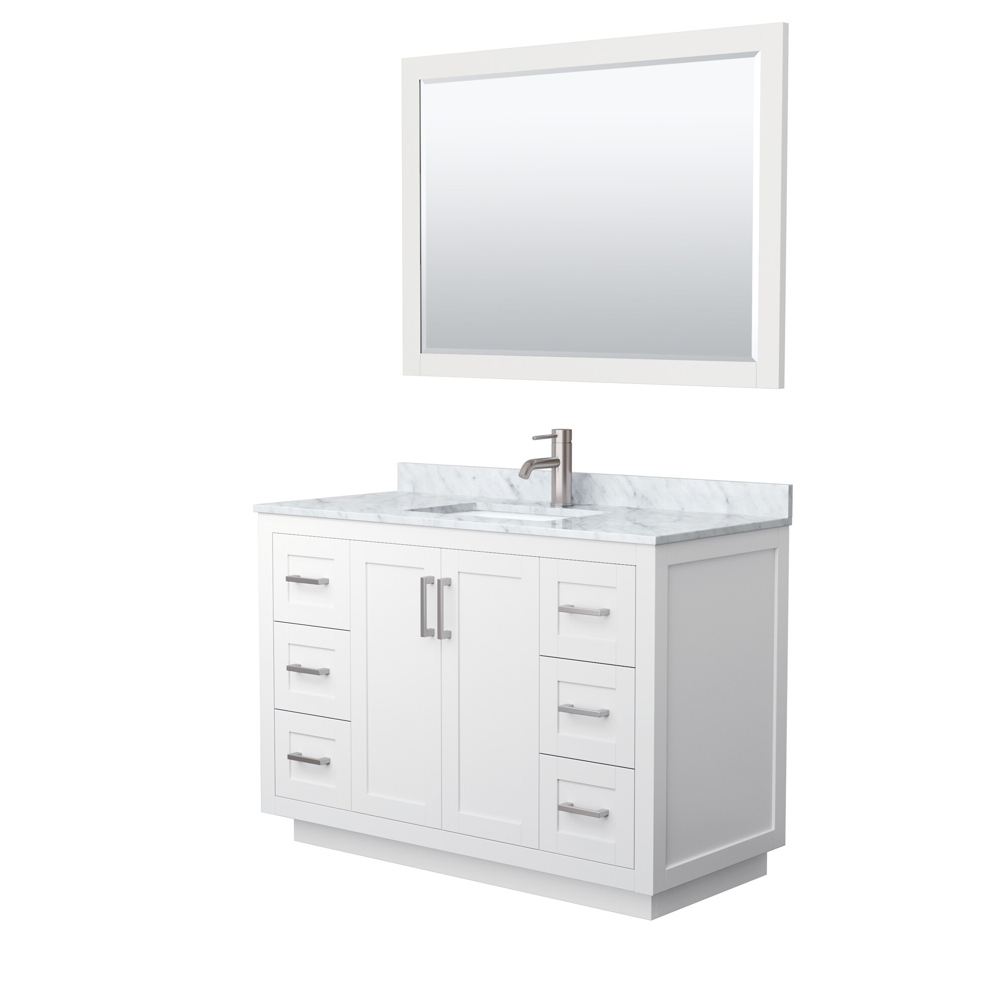 Wyndham Collection WCF292948SWHCMUNSM46 Bath-Vanity-Combo - View #2