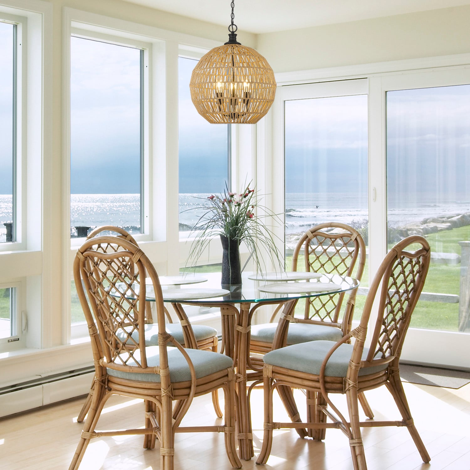 Golden Lighting 6933-3P BLK-NR Pendant-Lights - View #7