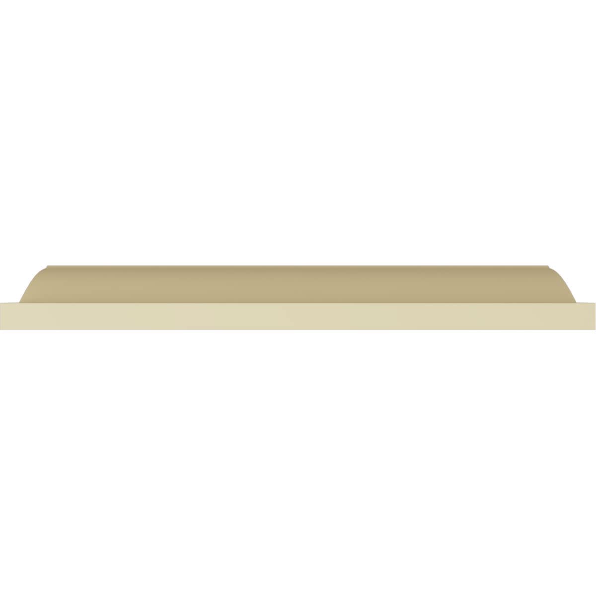 Primed White Polyurethane Smooth Crown Moulding 94.5"