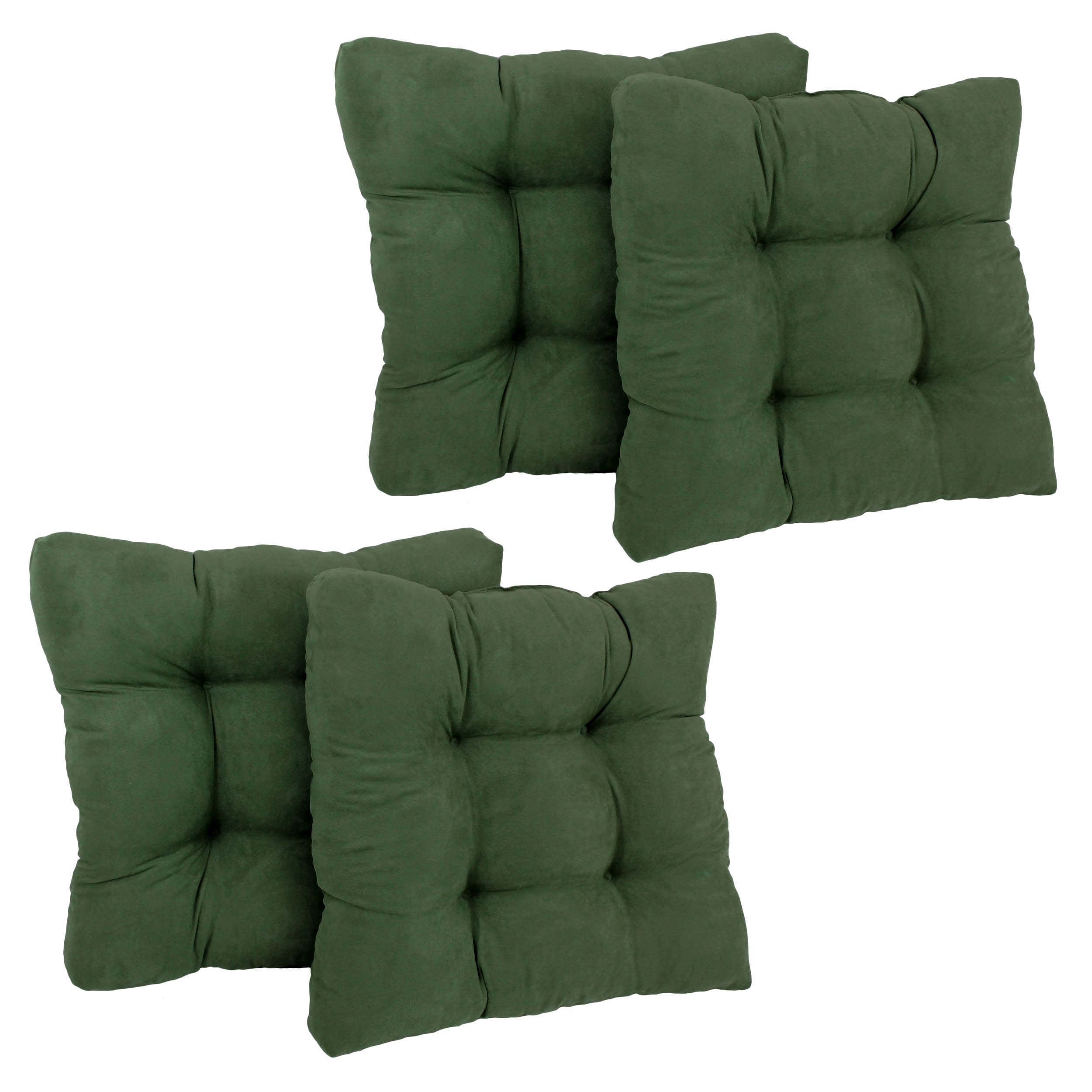 Blazing Needles Hunter Green Solid Chair Cushion in the Indoor