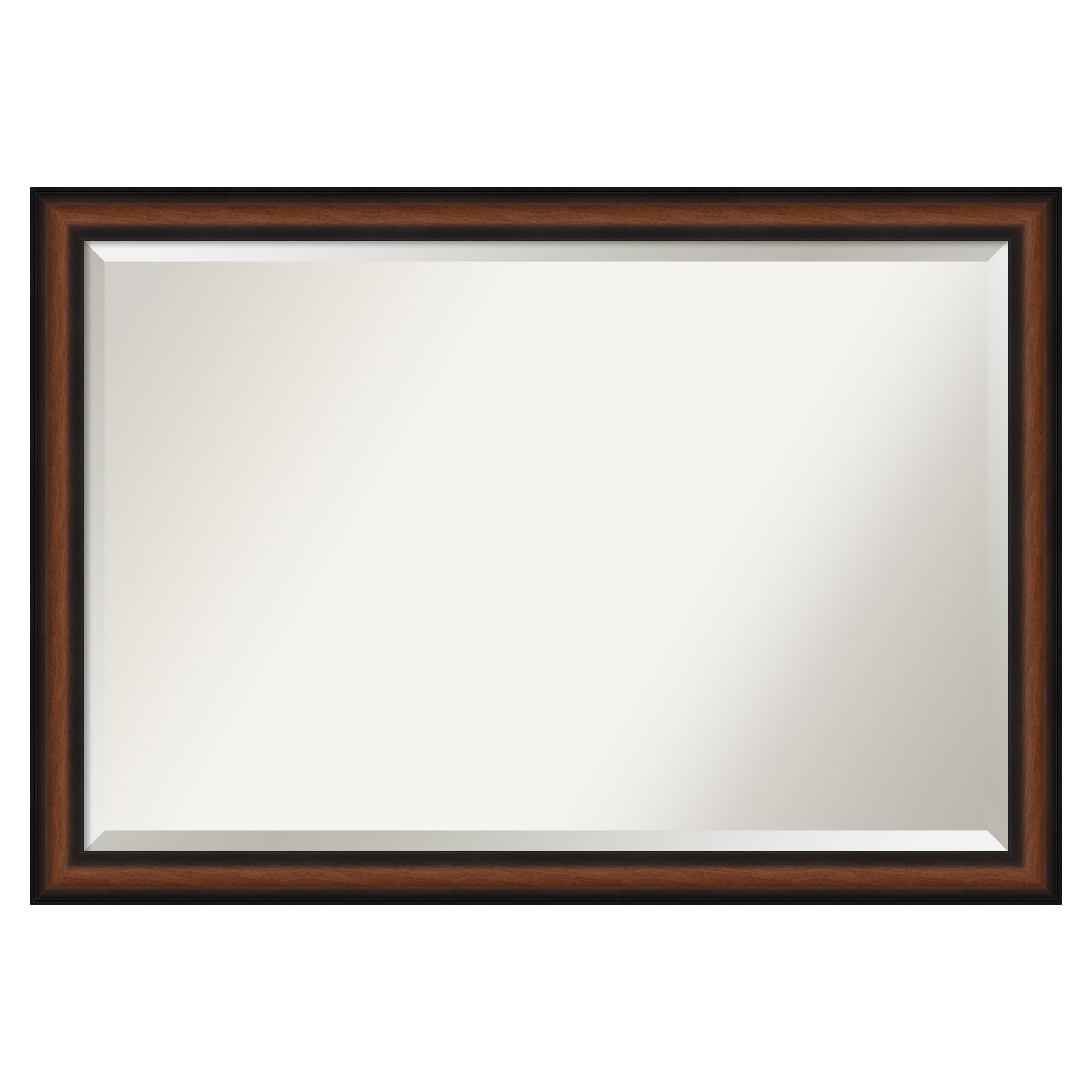 Amanti Art DSW4593648 Yale 39.38-Inches x 27.38-Inches Framed Rectangle Bathroom Vanity Mirror ( Walnut Cherry )