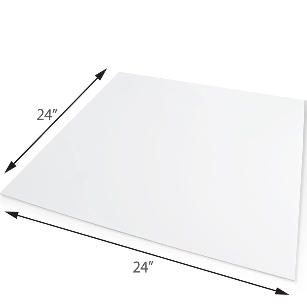Palight White Foam PVC Sheet (Actual: 24-in x 24-in) in the Foam PVC ...