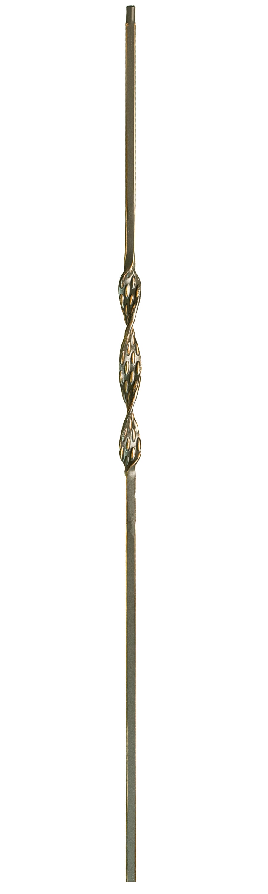 WM Coffman 801071 44-in x 0.5-in Oil Rubbed Copper Wrought Iron Pin Top Square Stair Baluster
