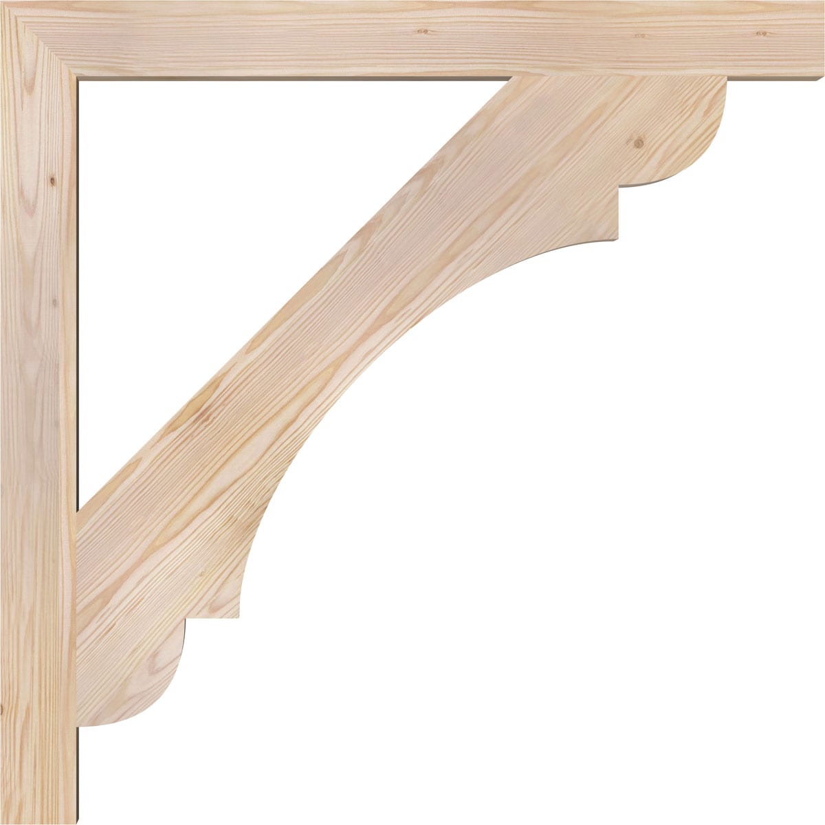 Ekena Millwork BKT04X38X38OLY05SDF Exterior-Brackets-Braces - View #3