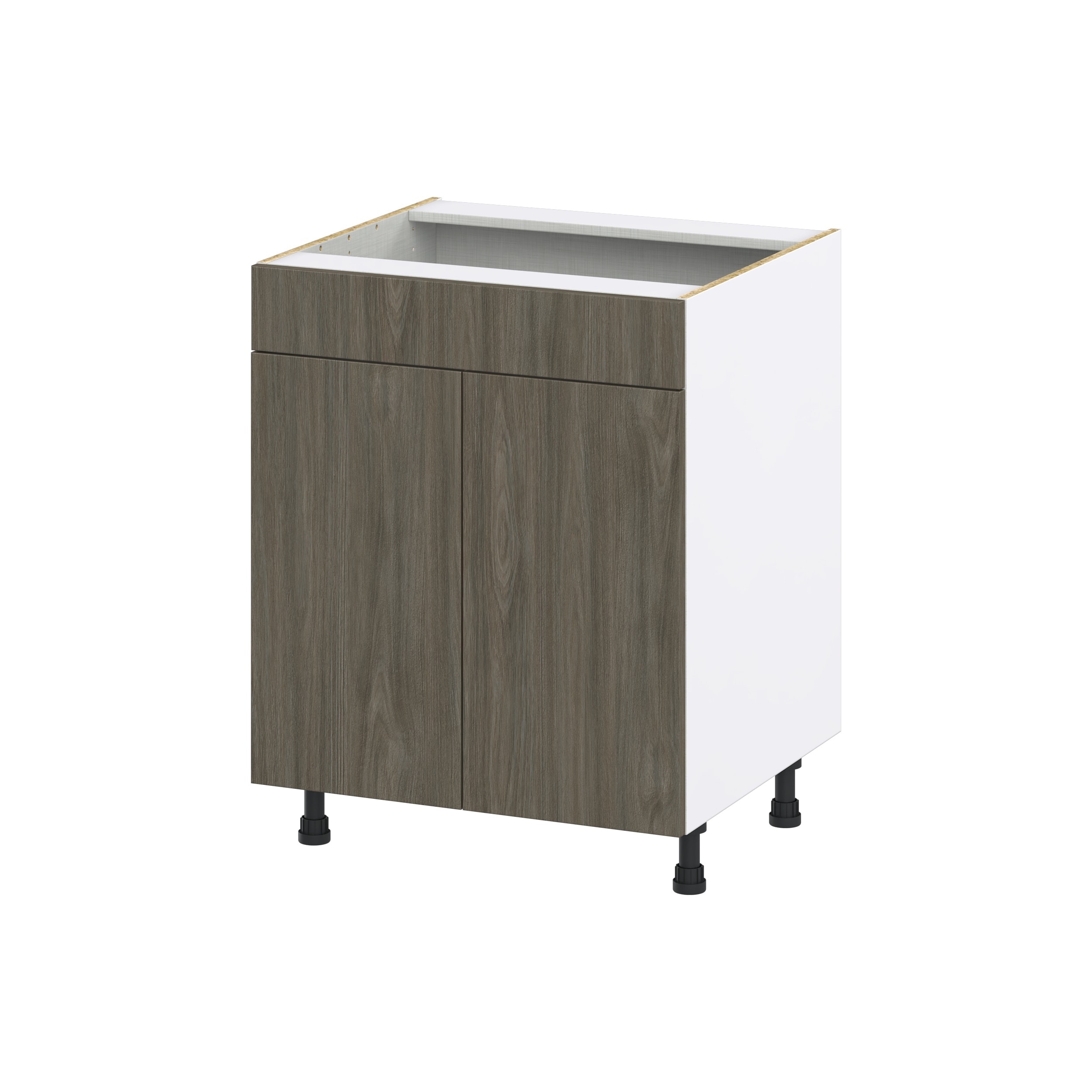 Hugo&Borg Savane 27-in W x 34.5-in H x 24-in D Textmel Base Fully Assembled Cabinet (Flat Panel Slab Door Style)