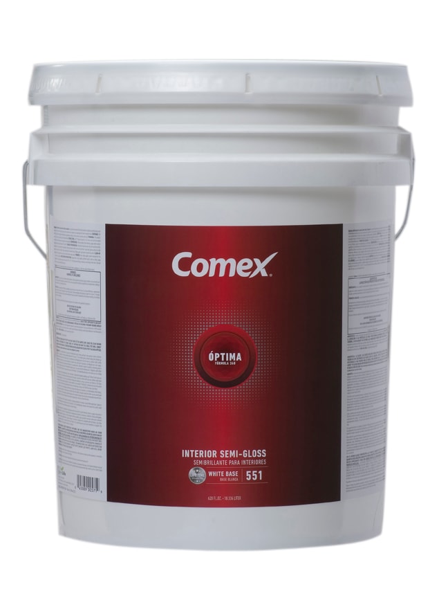 Comex Semi-gloss White (White Base) Tintable Latex Interior Paint  (5-Gallon) at 