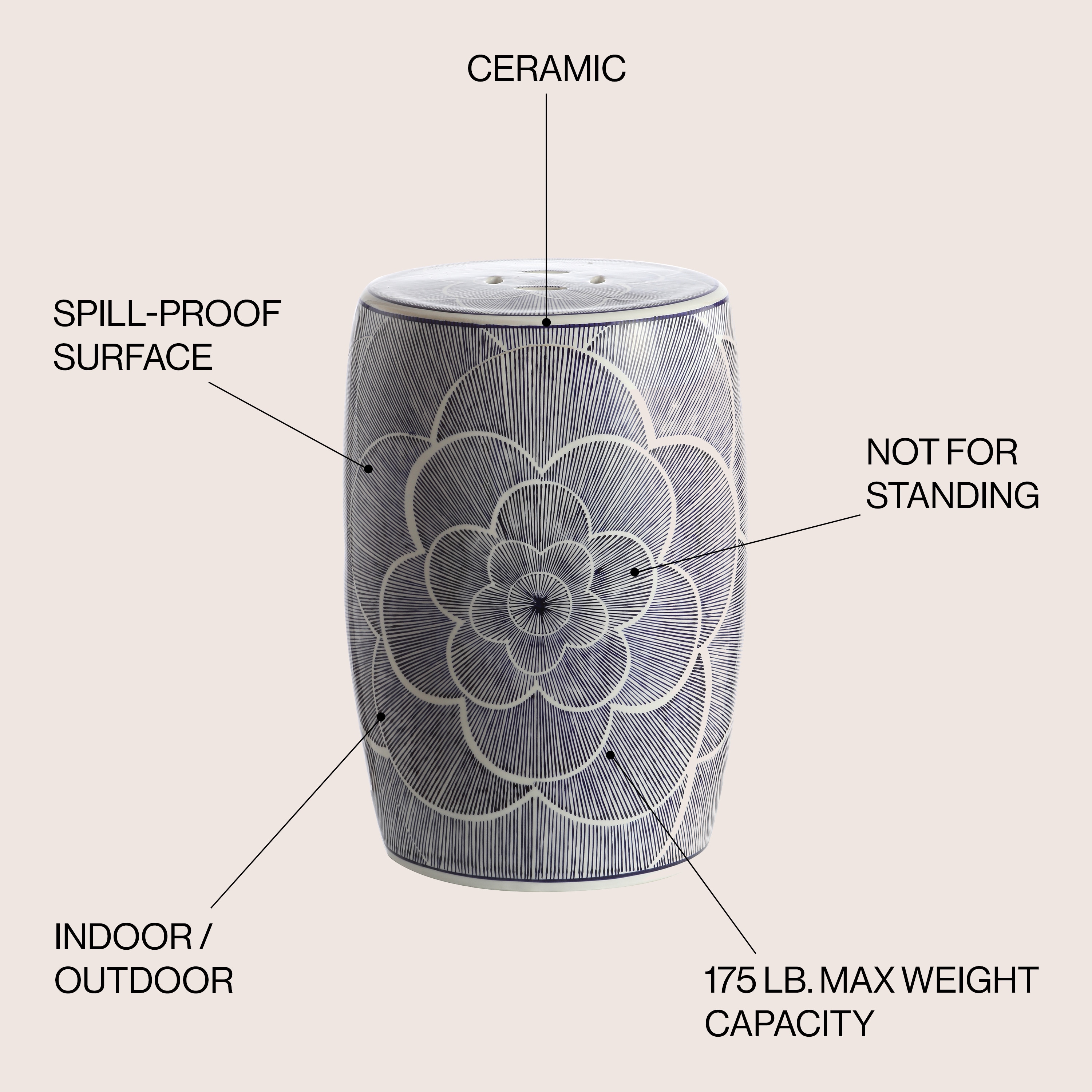JONATHAN  Y TBL1005A Garden-Stools - View #3