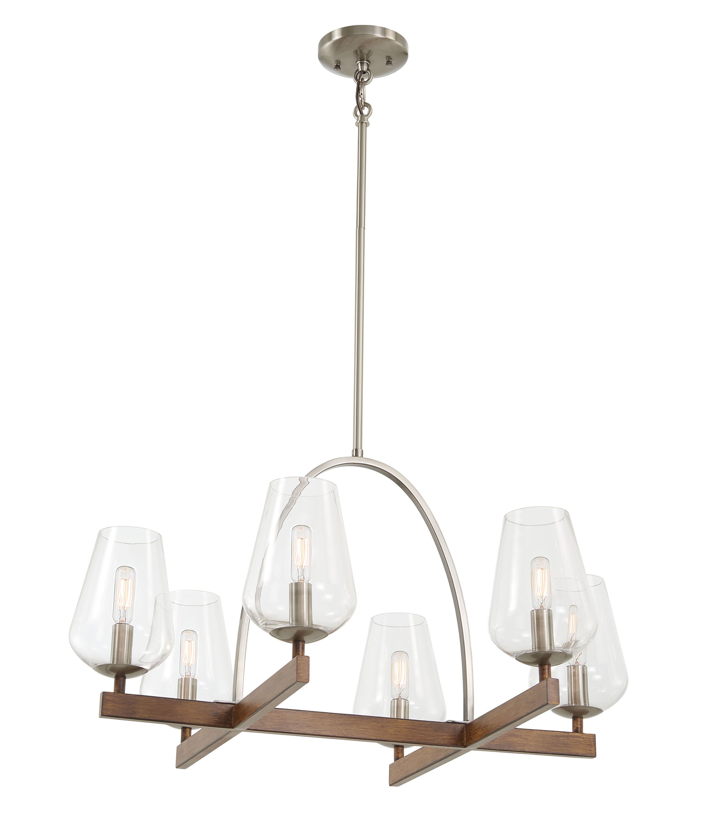 Minka Lavery 1066-699 Birnamwood 6 -Light Multiple finishes Multiple colors Transitional For Use in Bedrooms, Dining Rooms, Foyers, Kitchens, Living Rooms Chandelier