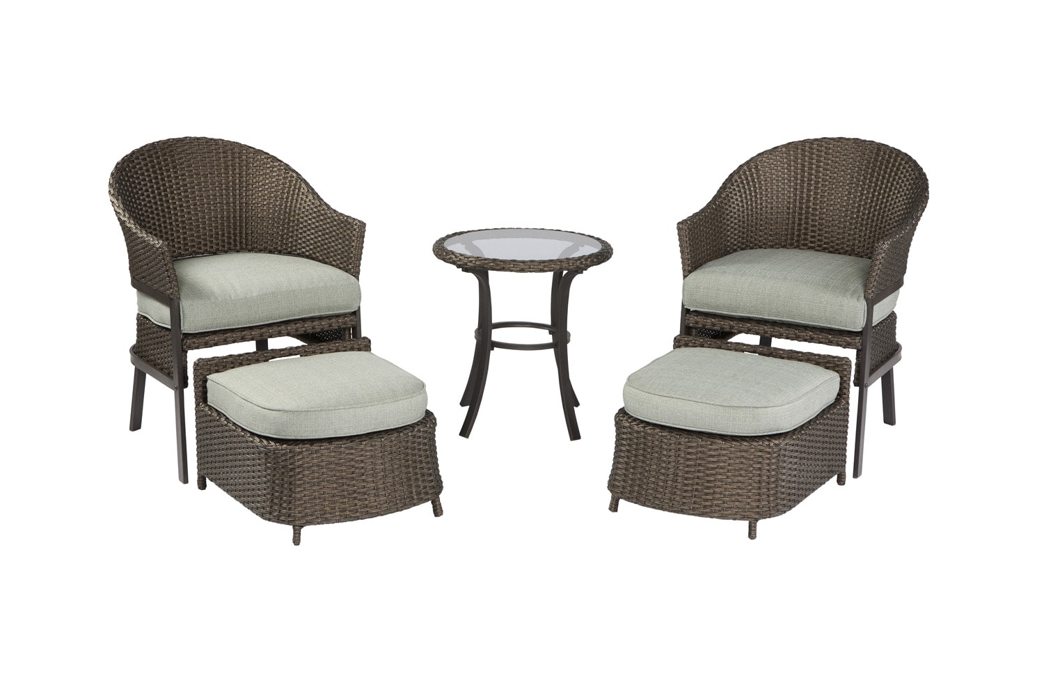 Garden Treasures South Point 5 Piece Patio Conversation Set at