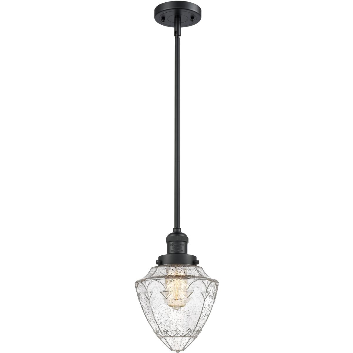 Innovations Lighting 2411665 201S-BK-G664-7-LED Franklin Restoration Bullet Mini Pendant