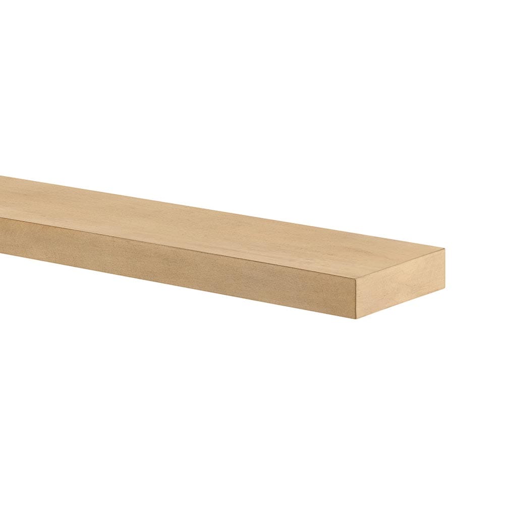 Modern Ember ALMA-MAP-36-BLD 36-in W x 2-in H x 8-in D Alma Blonde Maple Modern Fireplace Mantel